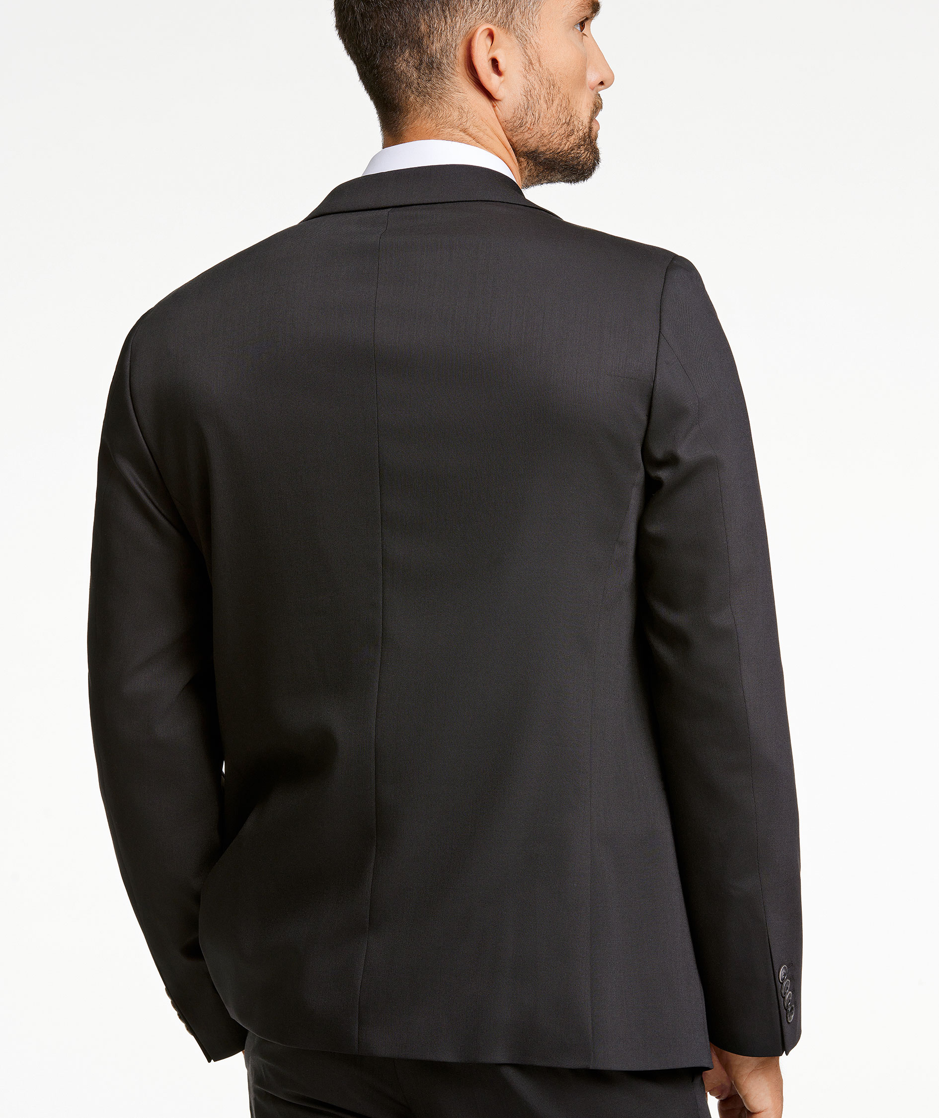 Lindbergh Modern fit kavaj med ull, Black, large image number 10