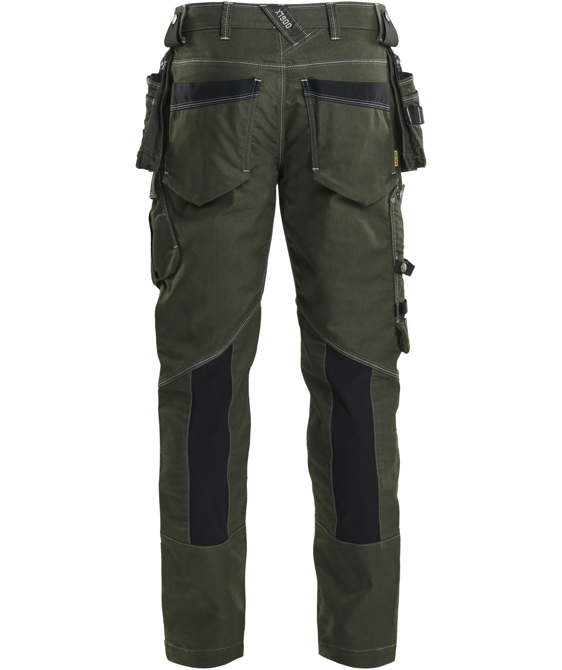 Bl&aring;kl&auml;der h&aring;ndverksbukse X1900, Skog gr&oslash;nn/svart