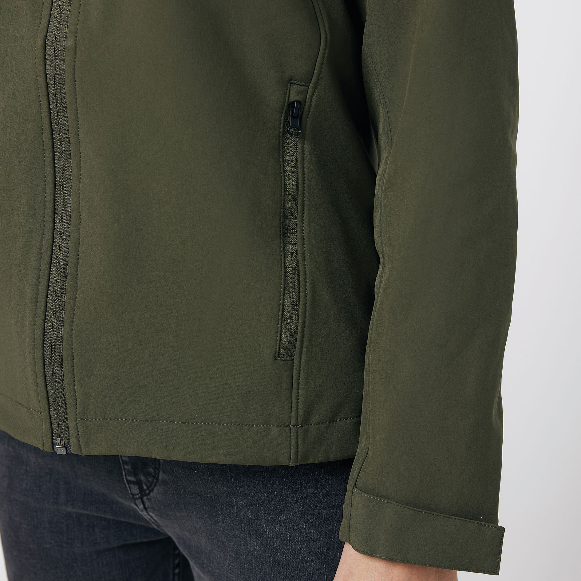 Iqoniq Makalu women's softshell jacket, Khaki, large image number 5