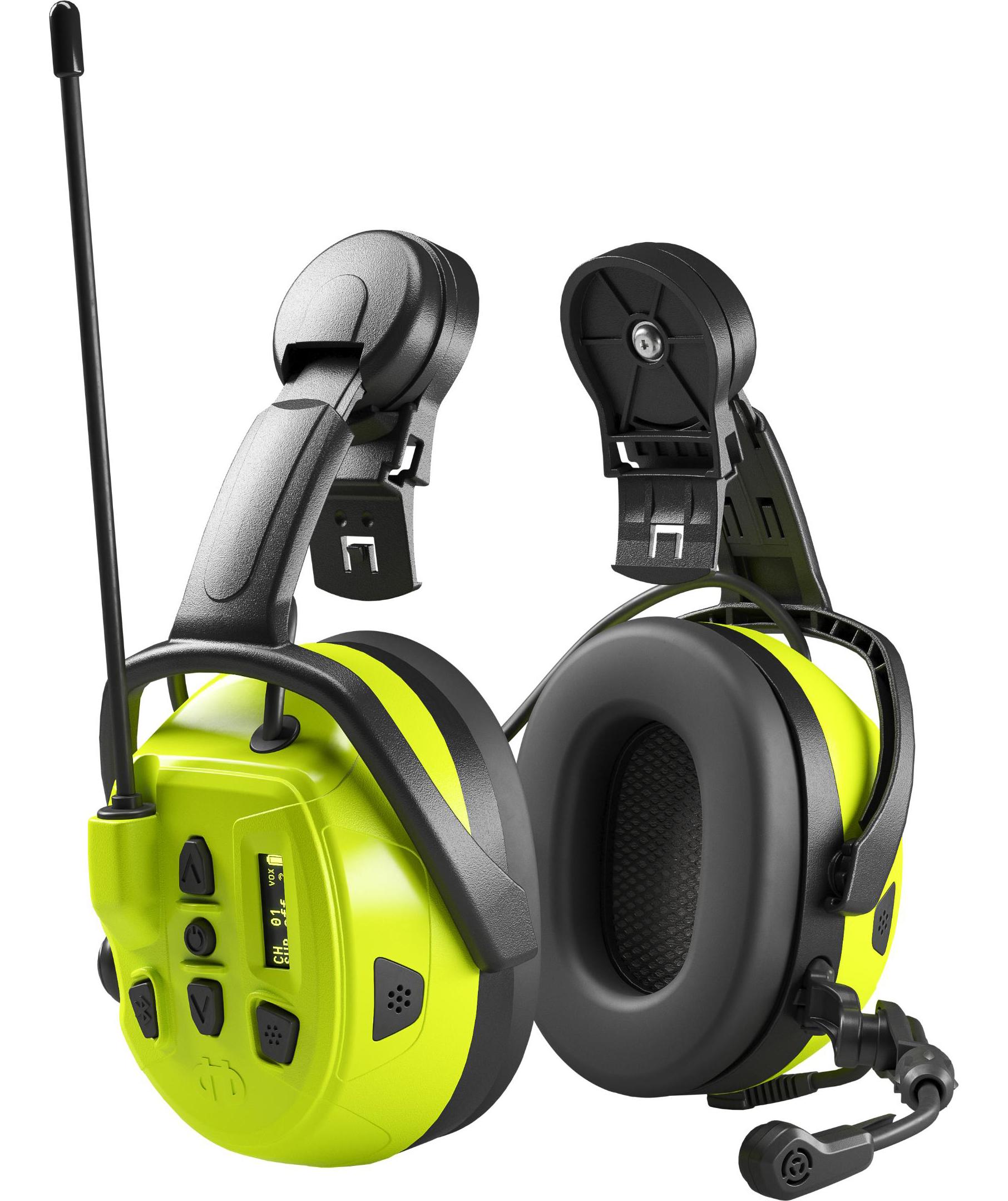 Hellberg Local 2 h&oslash;rev&aelig;rn med Bluetooth til hjelmmontering, Sort/Gul, Sort/Gul, large image number 0