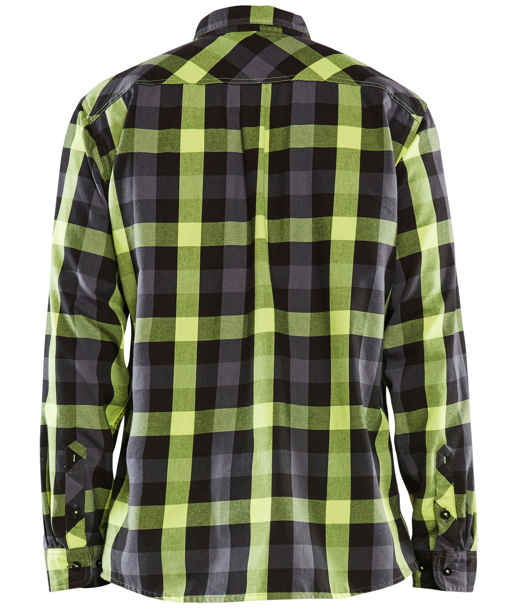 Bl&aring;kl&auml;der flannel lumberjack shirt, Black/Yellow, large image number 2