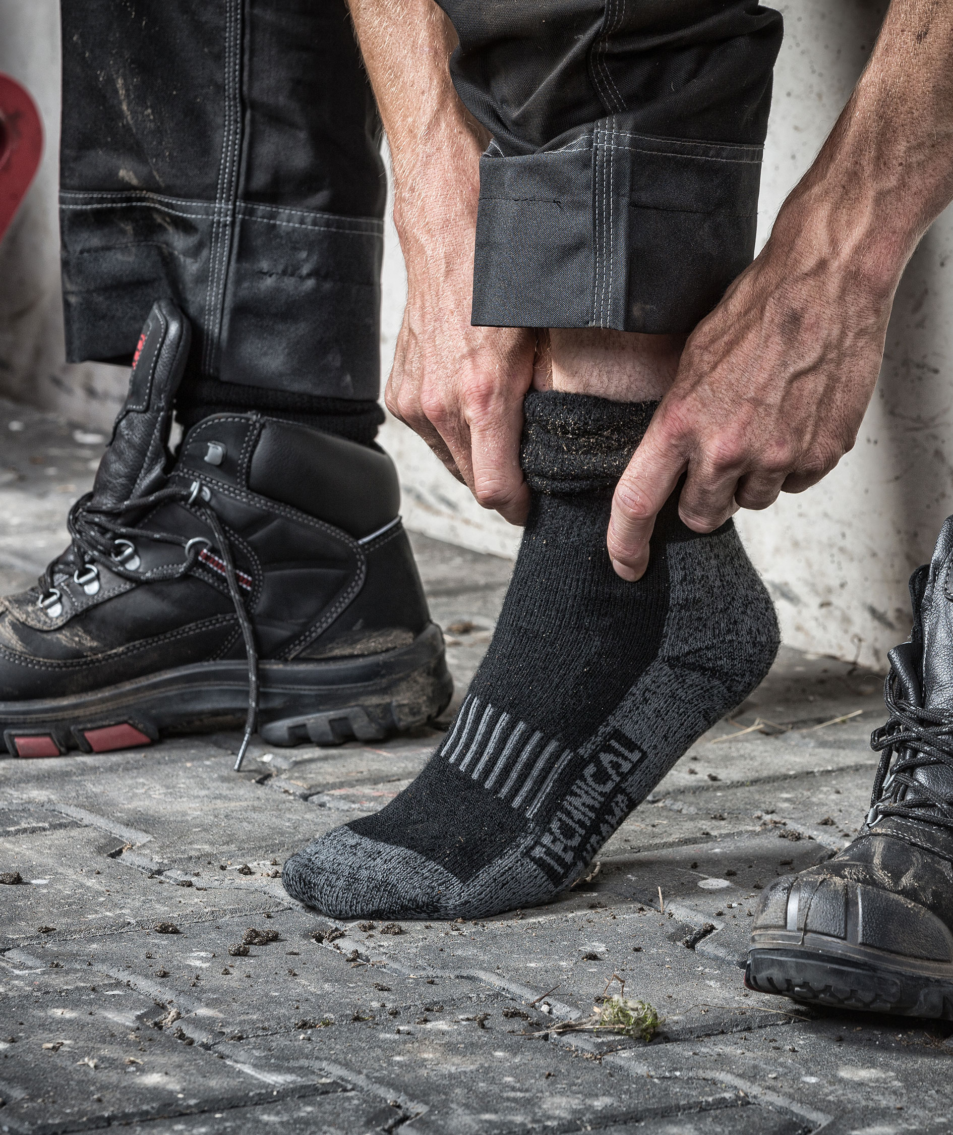 Kramp Technical 3/4 termostrumpor, Svart, large image number 2