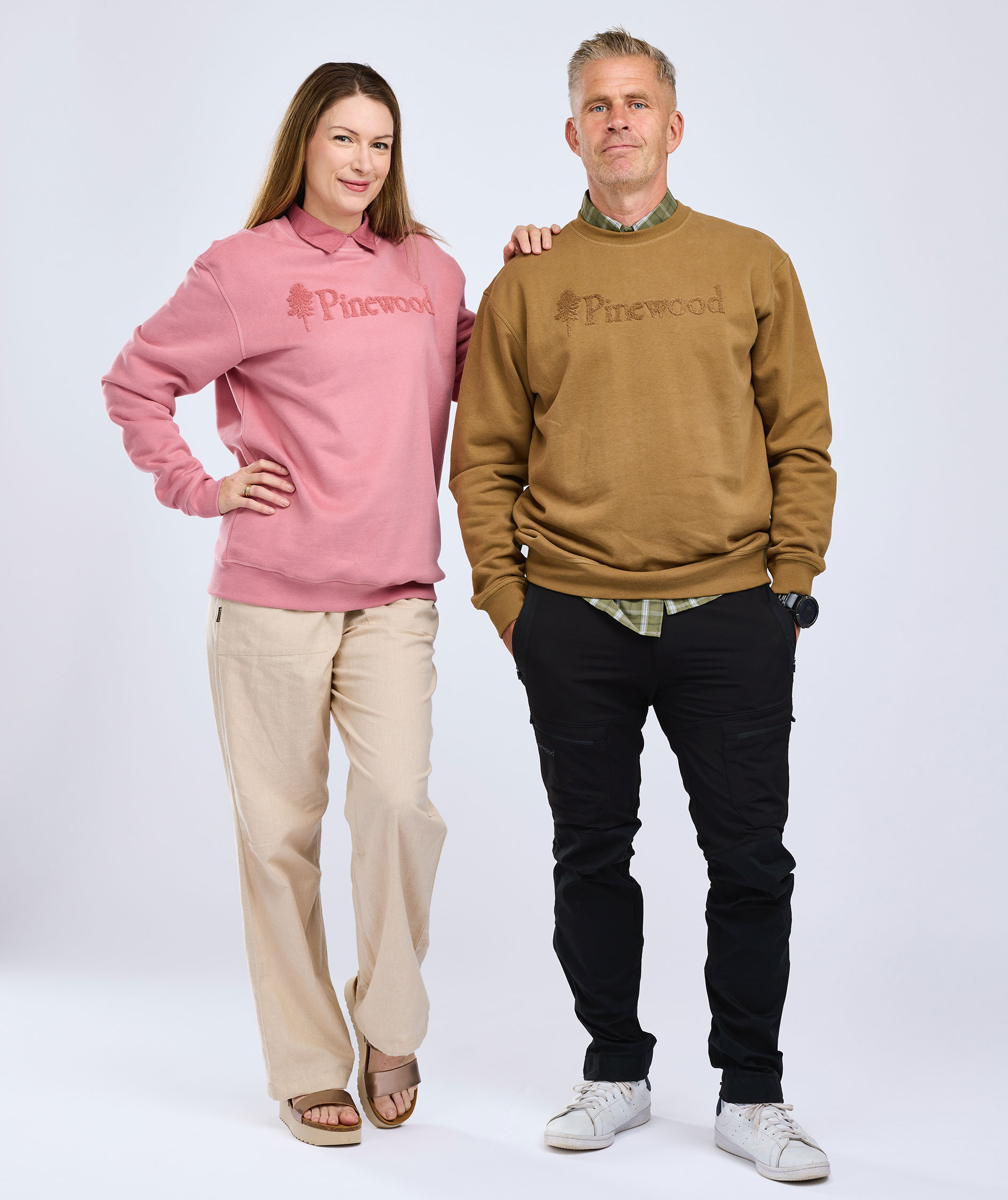 Pinewood V&auml;rnamo Logo sweatshirt, Dusty Pink, large image number 14
