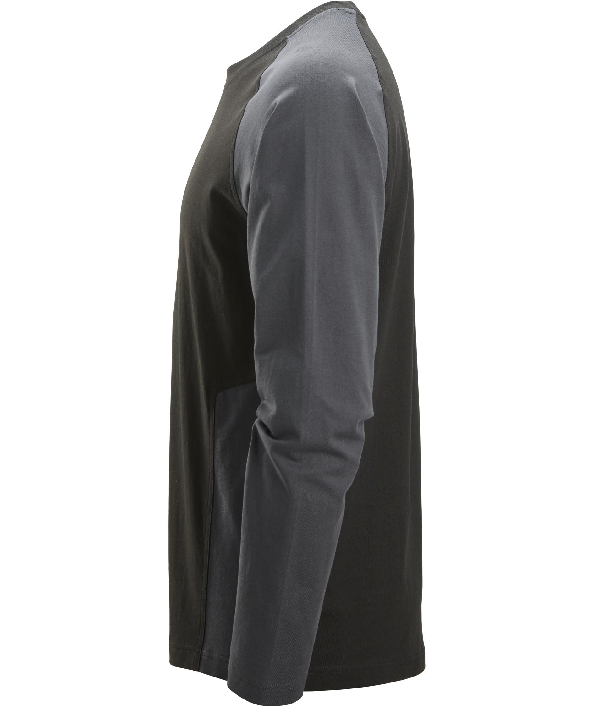 Snickers long-sleeved T-shirt 2450, Black/Charcoal, large image number 3