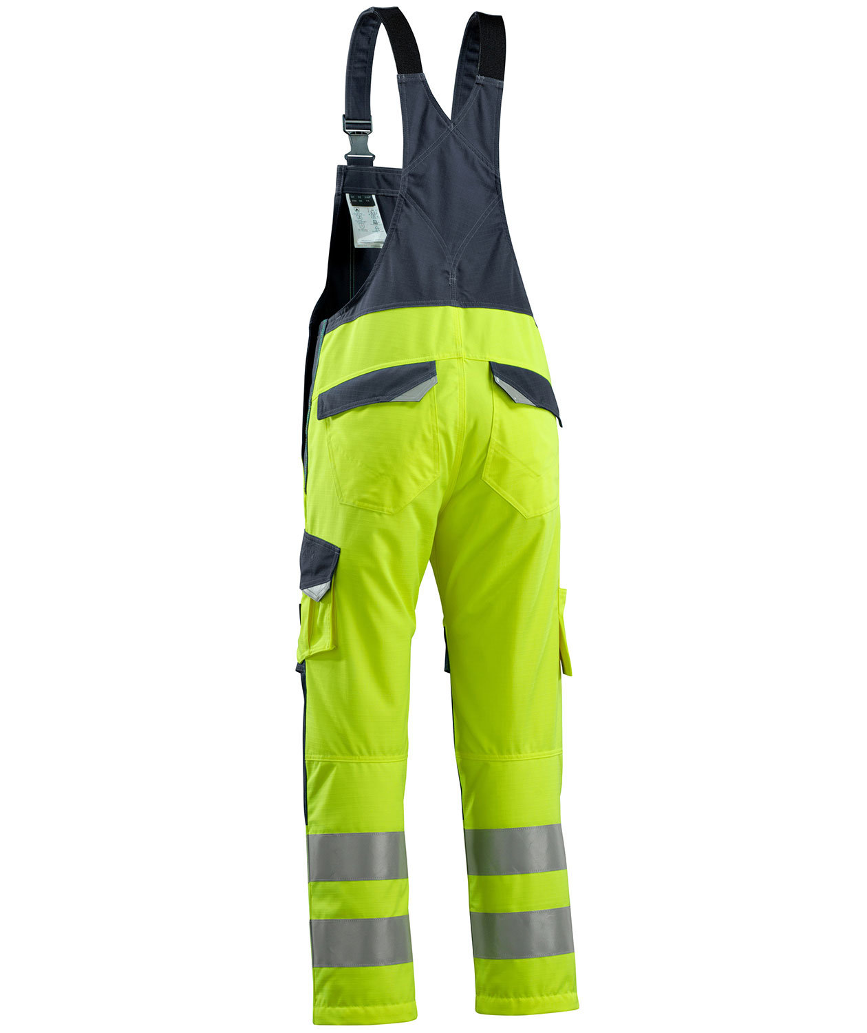 Mascot Multisafe Davos bib and brace, Hi-Vis Yellow/Dark Marine, large image number 2