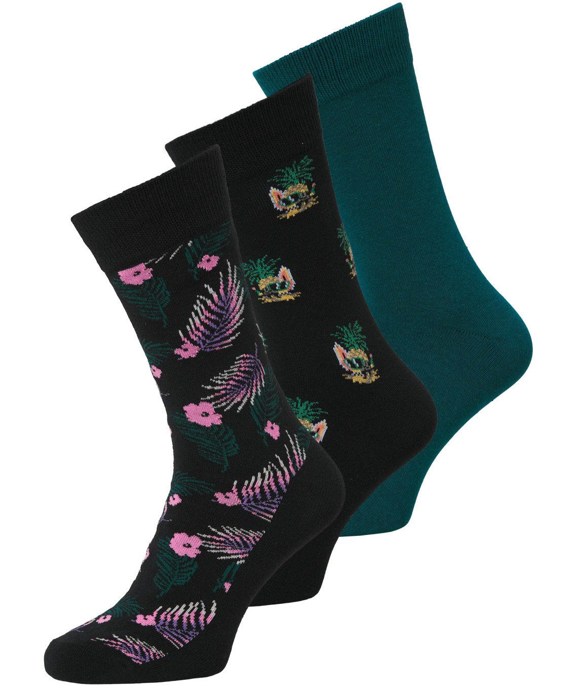 Jack & Jones JACPINEAPPLE SKULLS 3-pack strumpor