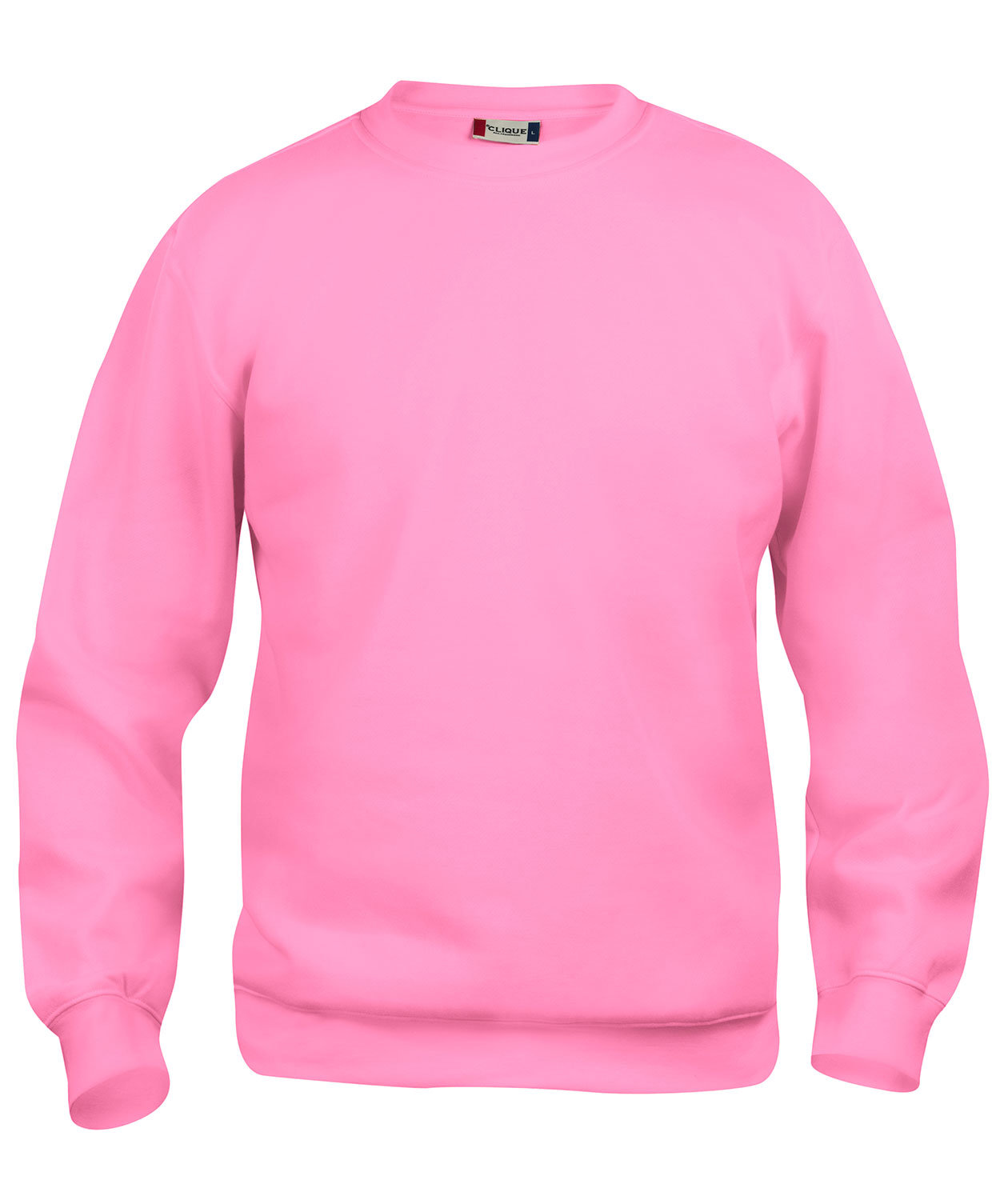 Clique Basic Roundneck sweatshirt, Ljus Rosa, Ljus Rosa, swatch