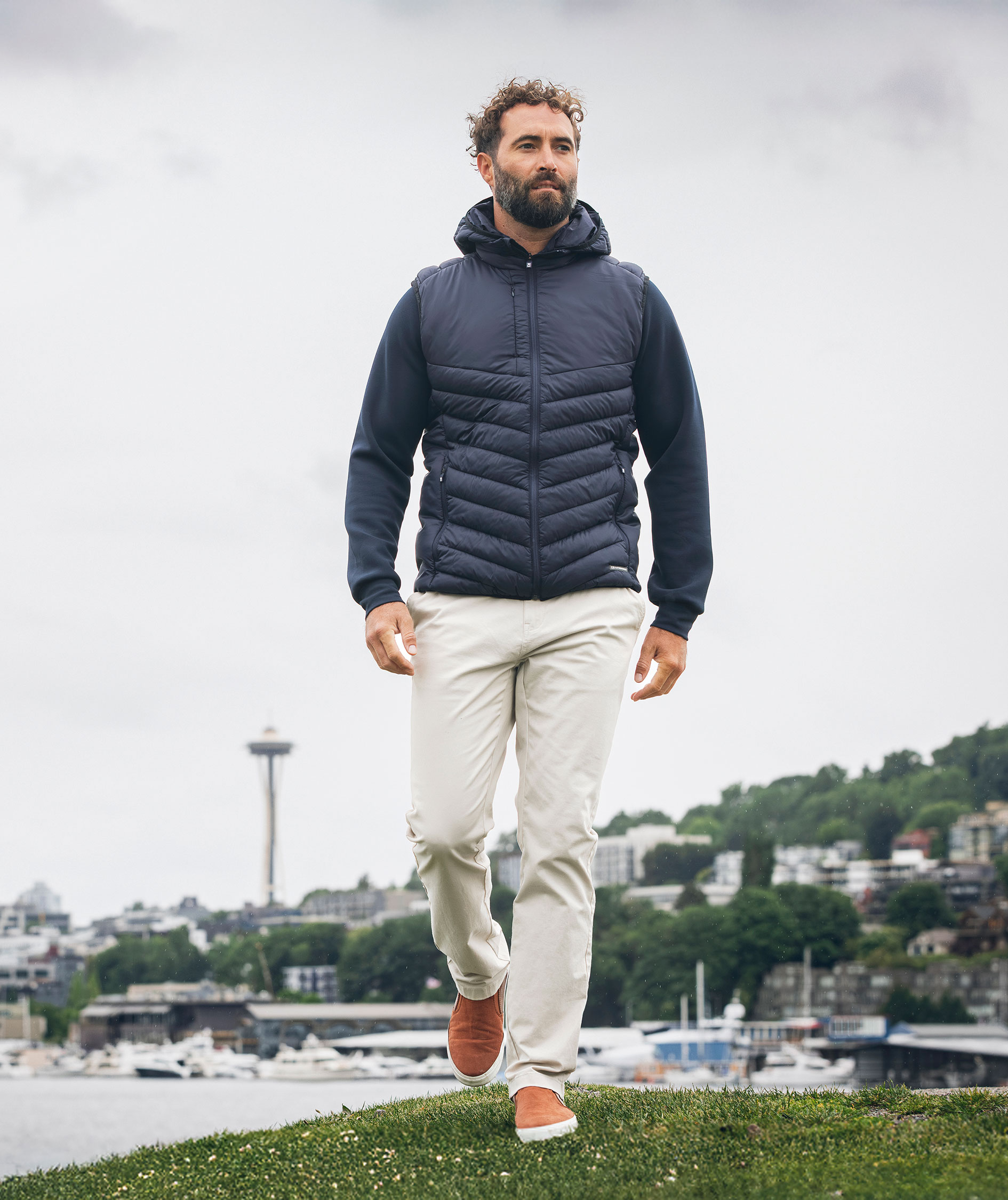 Cutter & Buck Mount Adams vadderad v&auml;st, Dark navy