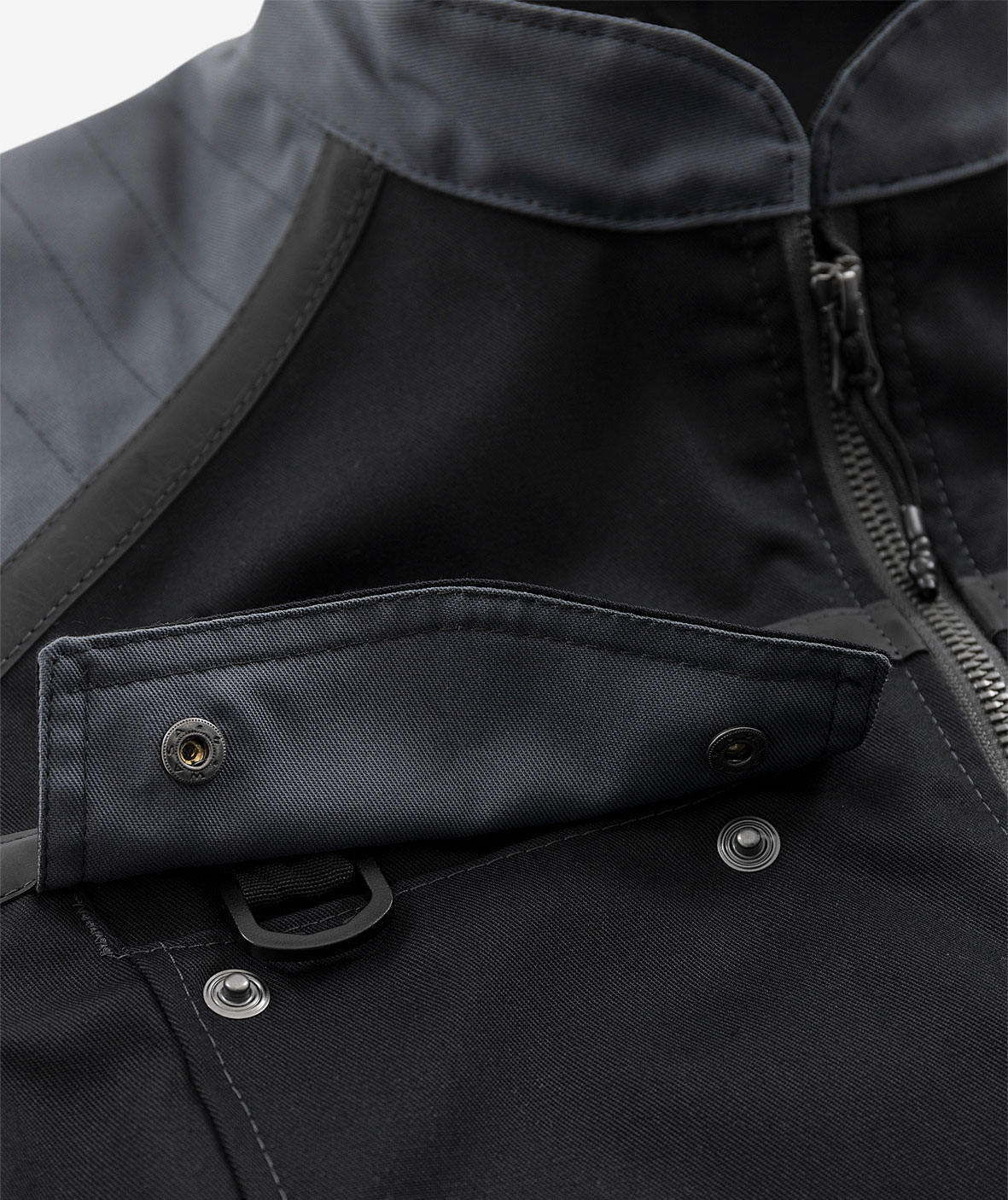 Fristads arbejdsvest 5555 STFP, Sort/Gr&aring;, large image number 4