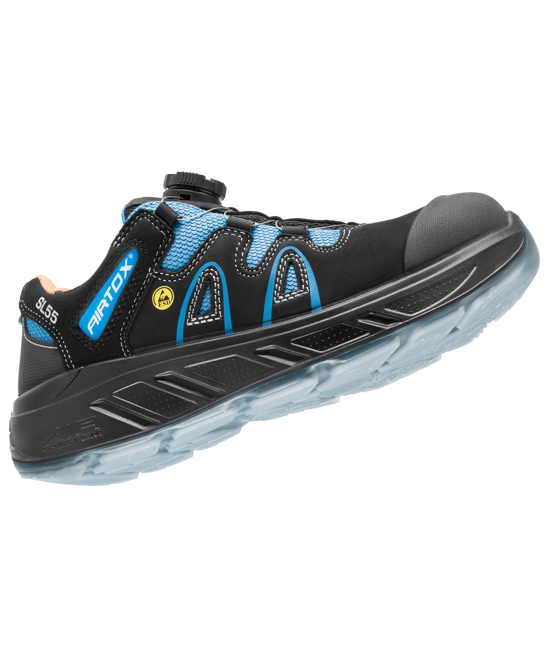 Airtox SL55 skyddsskor S3, Svart/Bl&aring;, large image number 3