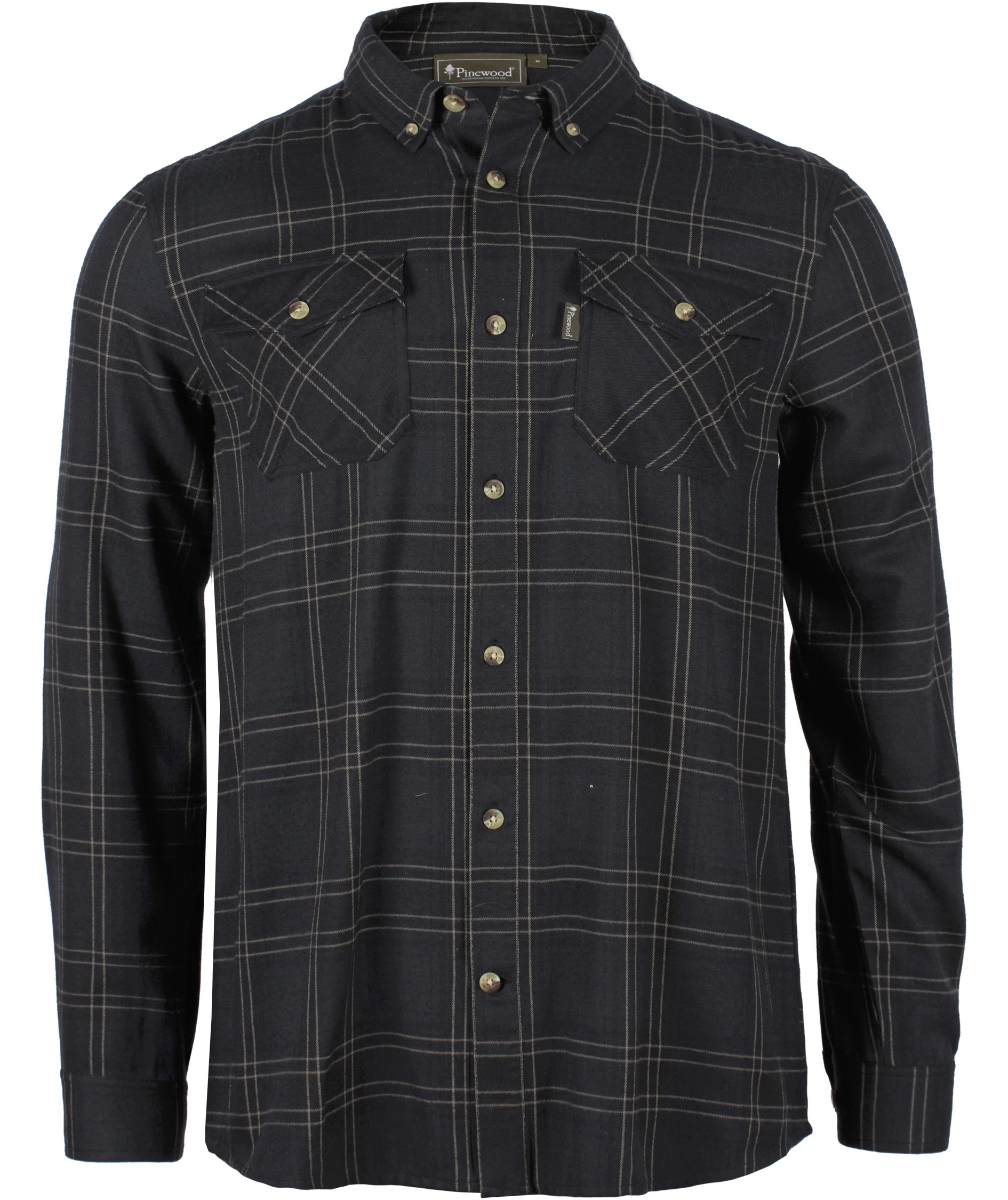 Pinewood Finnveden Forest skovmandsskjorte, Dark Navy/Black, Dark Navy/Black, swatch