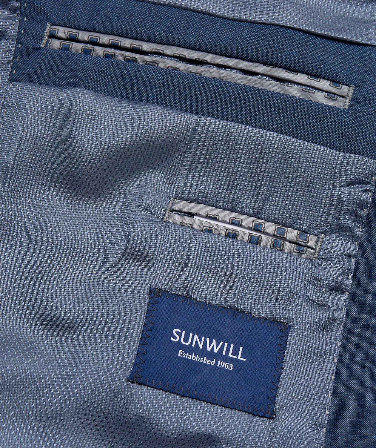 Sunwill Weft Stretch Modern fit uldblazer, Mellembl&aring;, large image number 5
