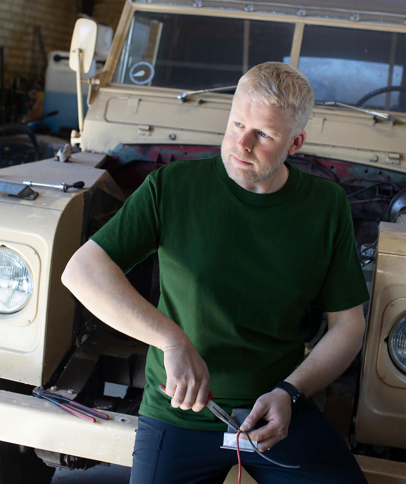 ID Game T-shirt, Flaskegr&oslash;n