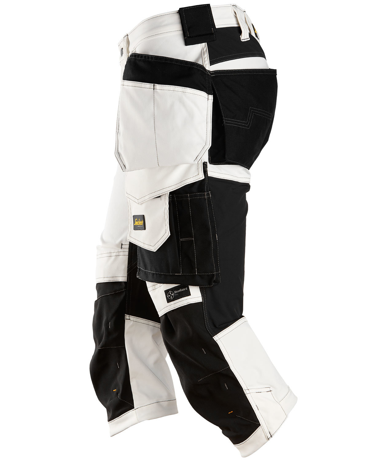 Snickers AllroundWork h&aring;ndverkerknickers 6142, Hvit/Svart, large image number 3