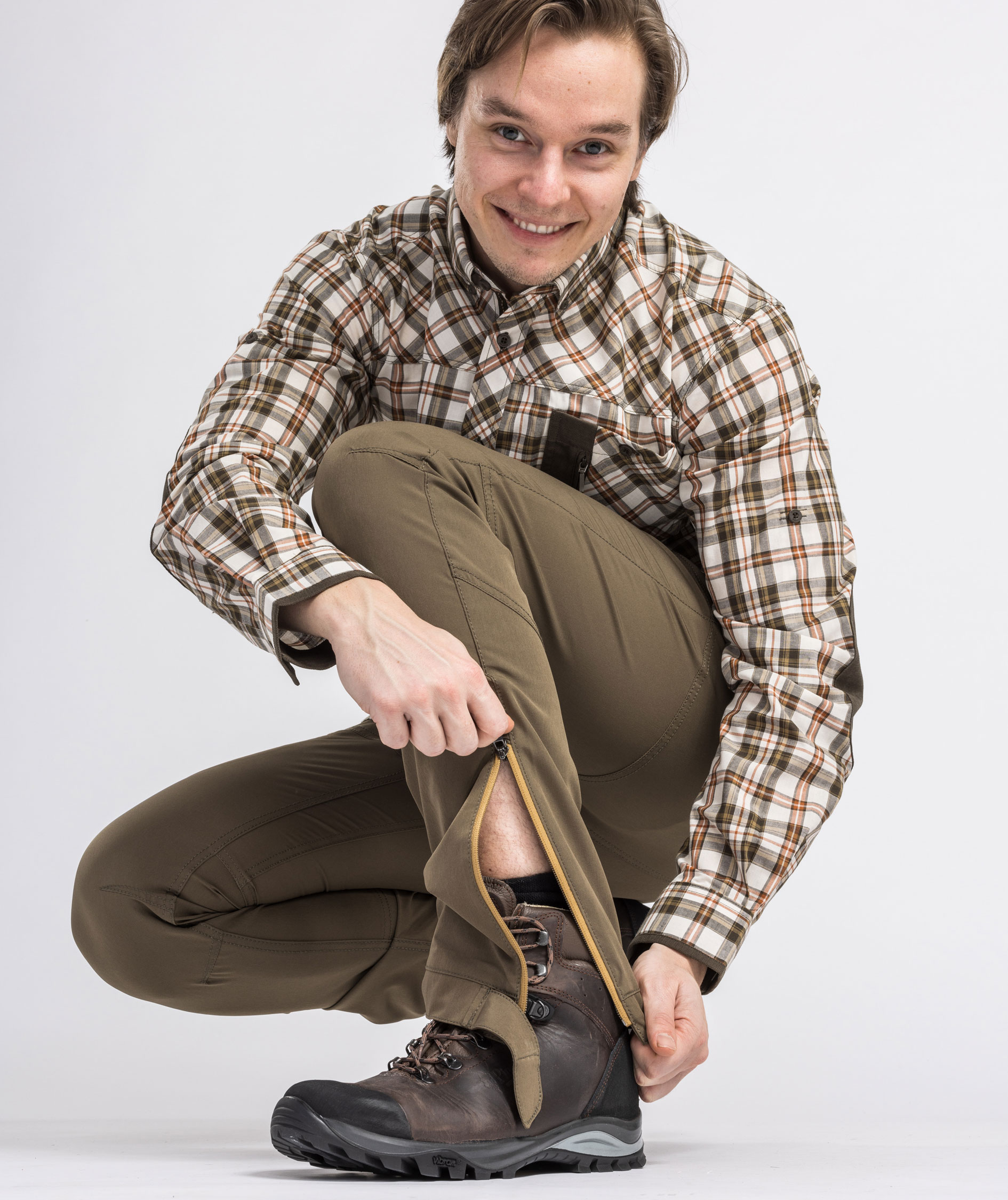 Pinewood&nbsp;Finnveden Trail stretch bukser, Earth Brown, large image number 4