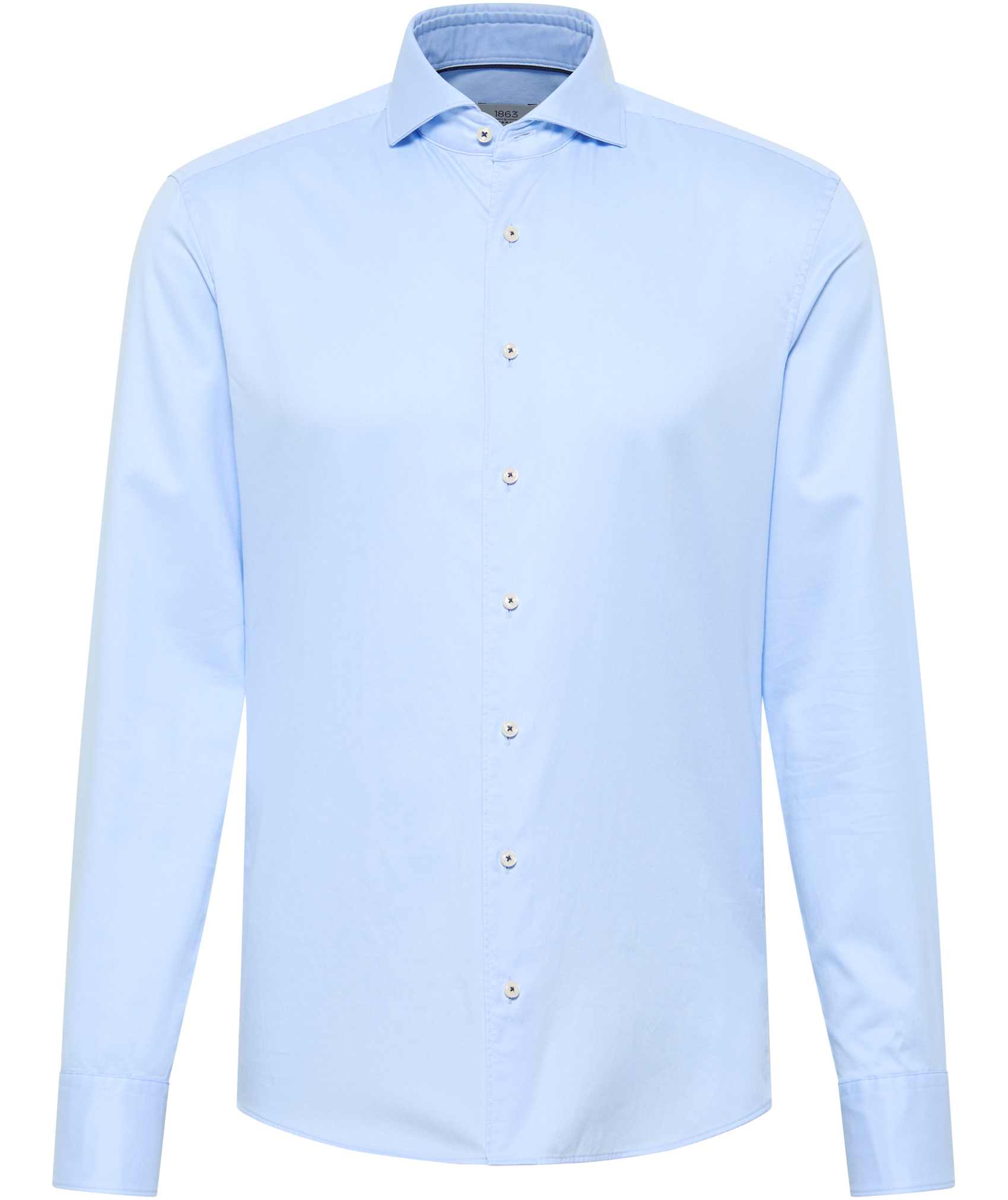 Eterna Soft Tailoring slim fit skjorte, Light blue