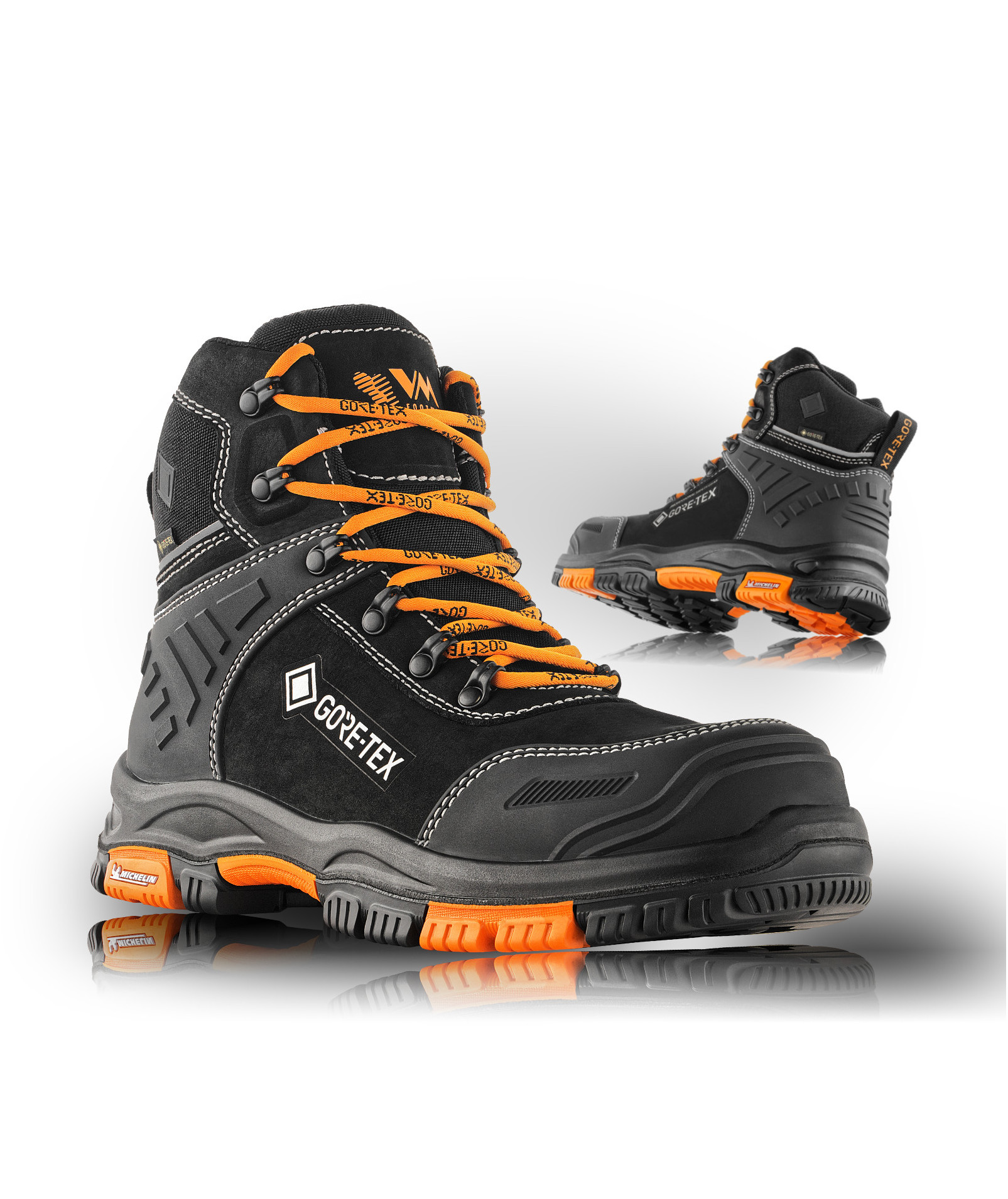 VM Footwear Hamilton skyddsk&auml;ngor S7L, Svart/Orange, large image number 2