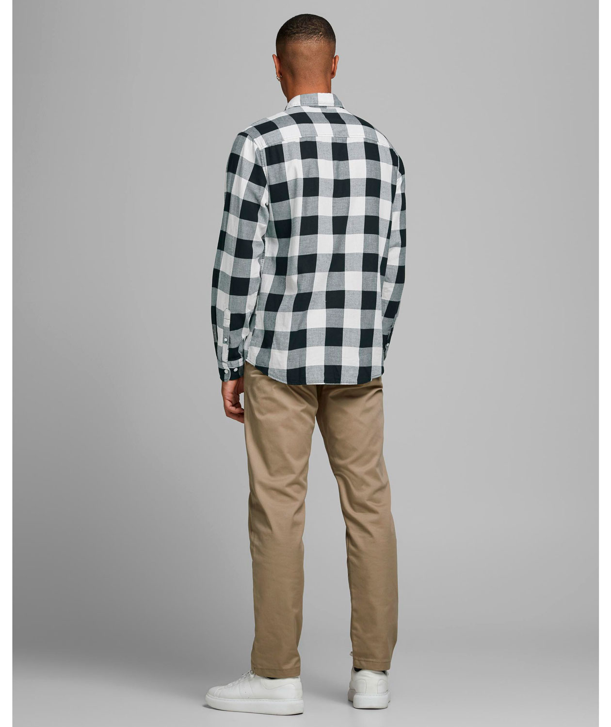 Jack & Jones JJEGINGHAM Slim fit skovmandsskjorte, Whisper White, large image number 2