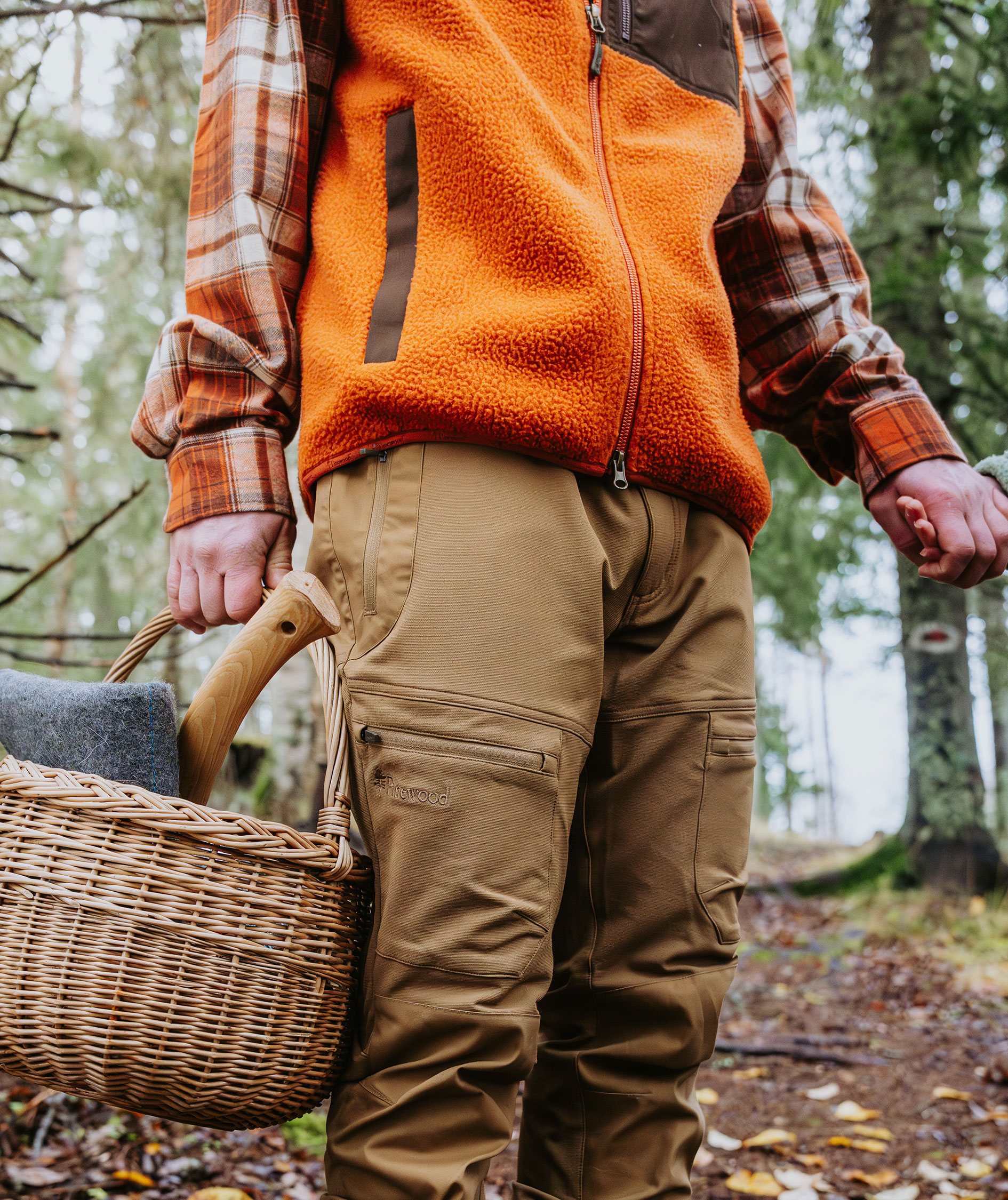Pinewood&nbsp;Pile fiberpelsvest, Orange Clay/Dark Brown, large image number 8