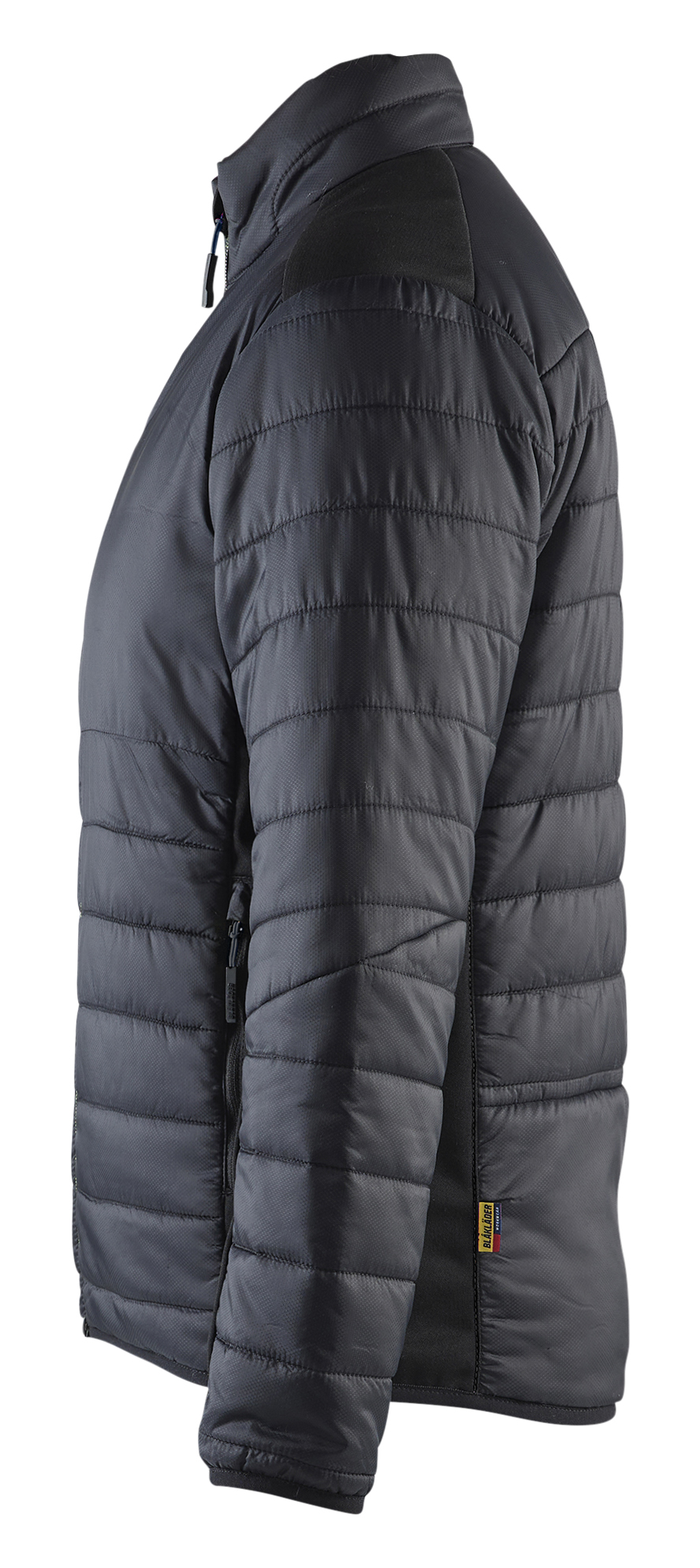 Bl&aring;kl&auml;der vattert dame jakke, Svart/M&oslash;rk Gr&aring;, large image number 4