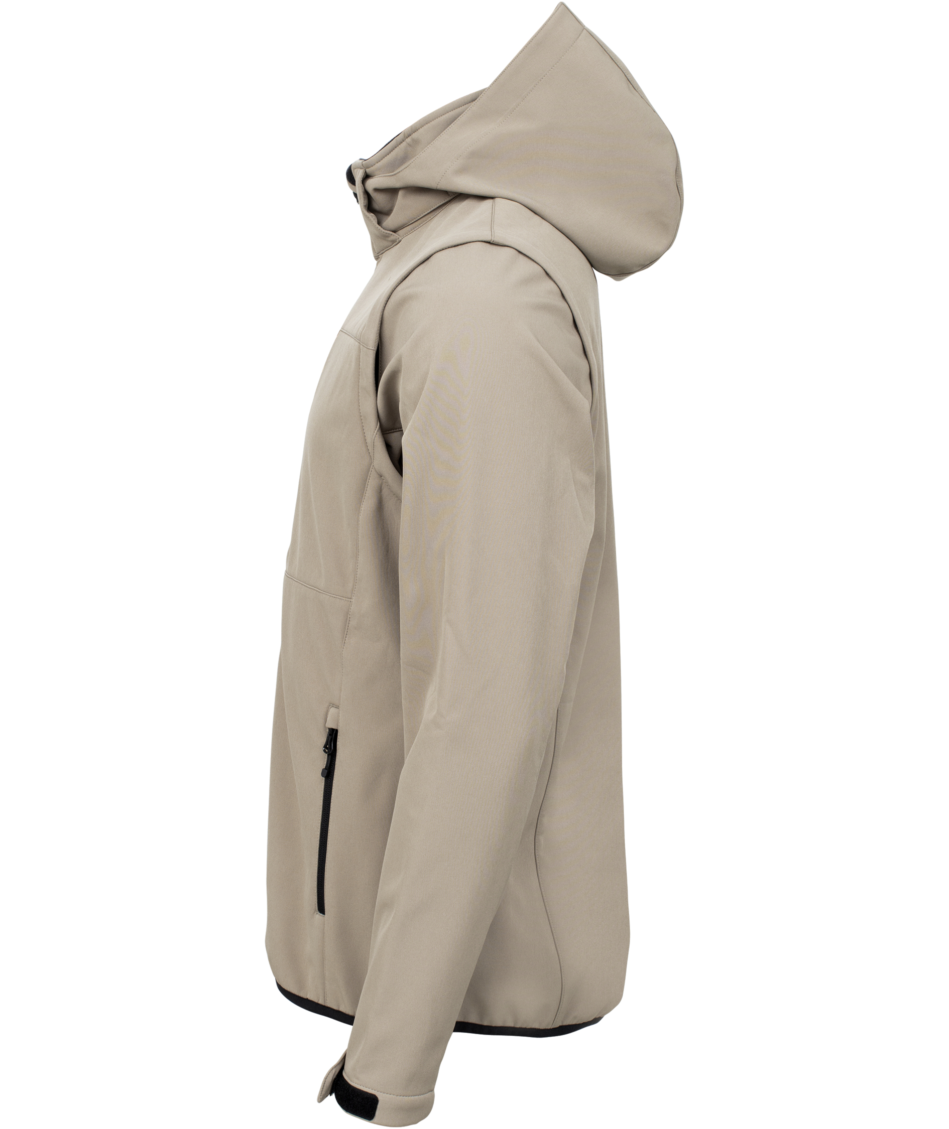 Clique Classic 2-i-1 softshelljakke, Sand, large image number 4