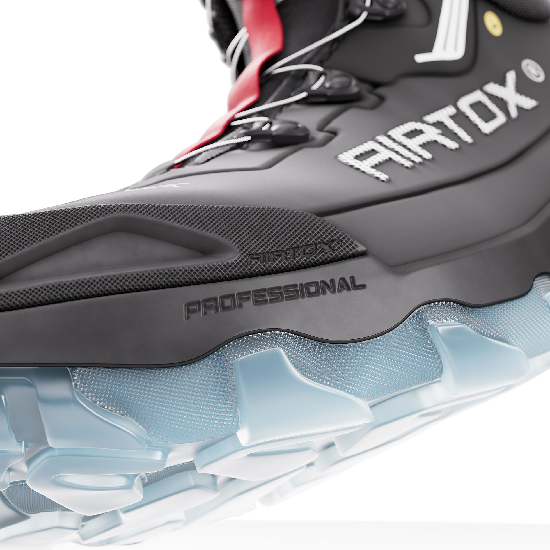 Airtox GL66 skyddsk&auml;ngor S3, Svart/R&ouml;d, large image number 7