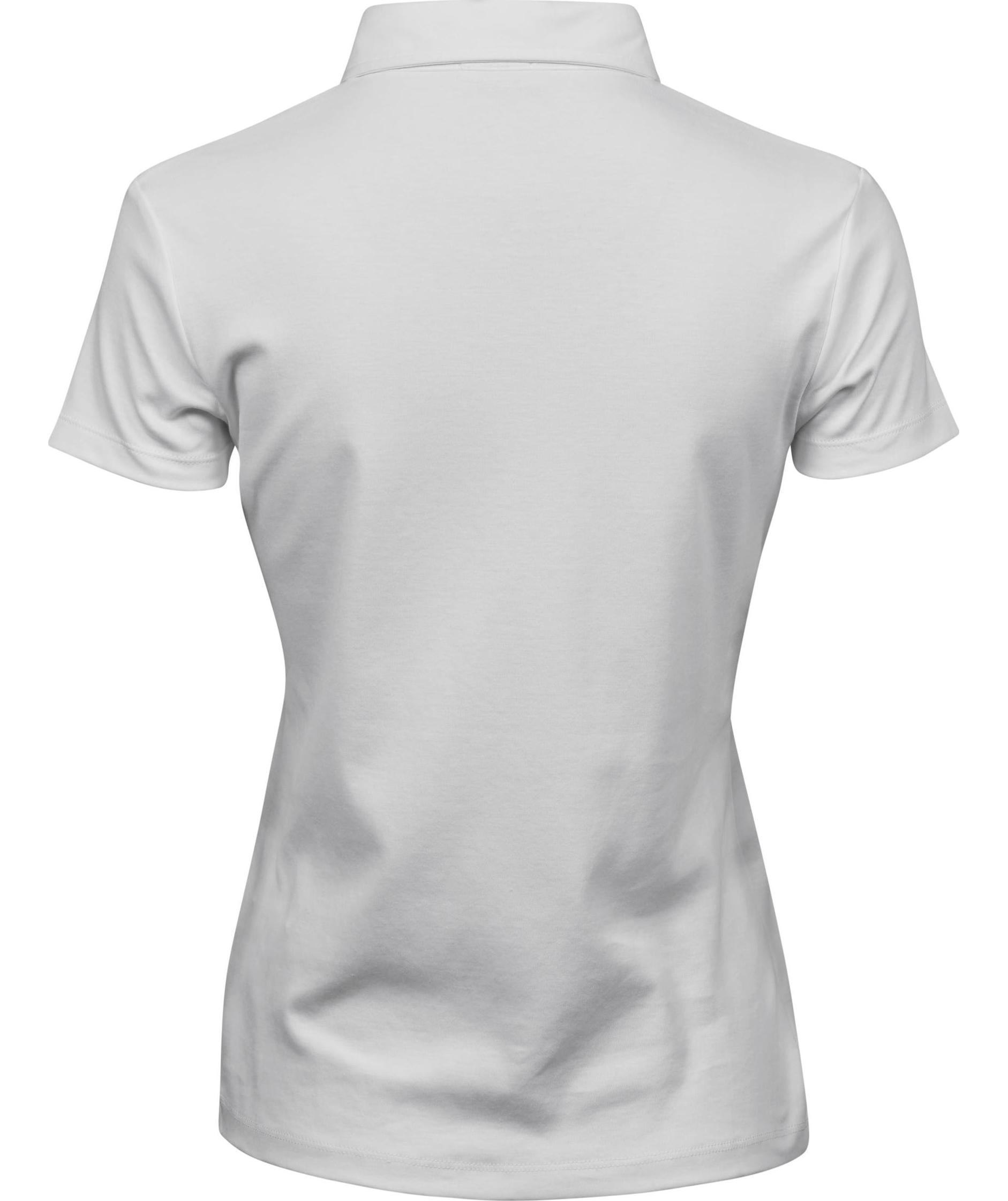 Tee Jays women's Pima polo shirt, White