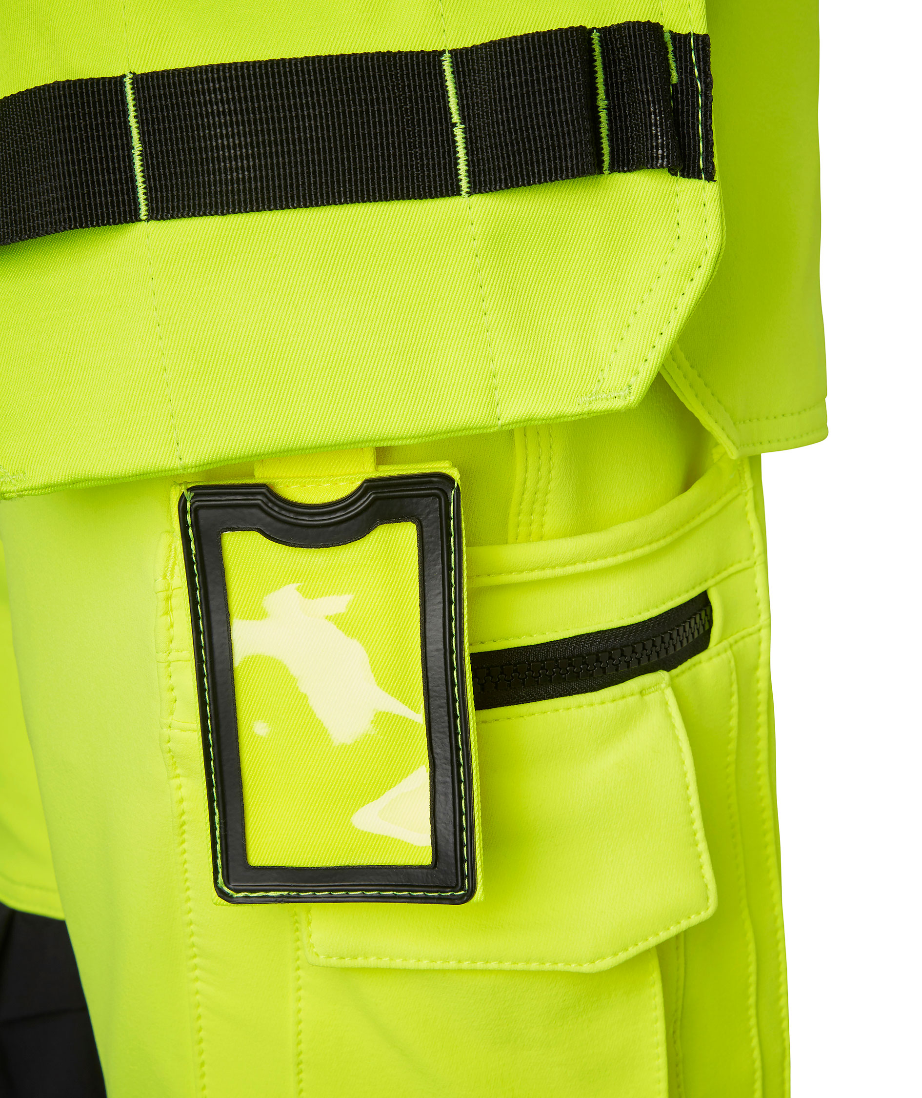 Top Swede hantverksbyxa 313 full stretch, Gul/Svart, large image number 5