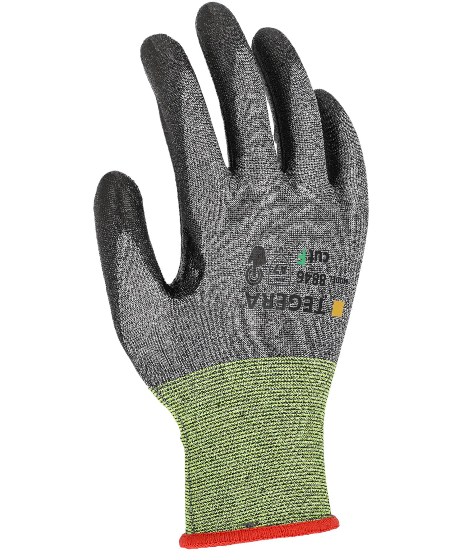 Tegera 8846 sk&aelig;reh&aelig;mmende handsker Cut F, Sort