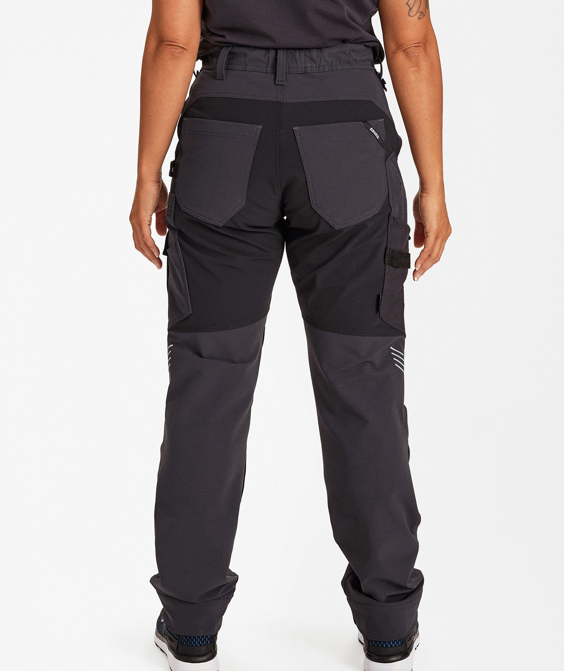 Engel Entire Damen Arbeitshose full stretch, Anthracite Grey/Black, large image number 4