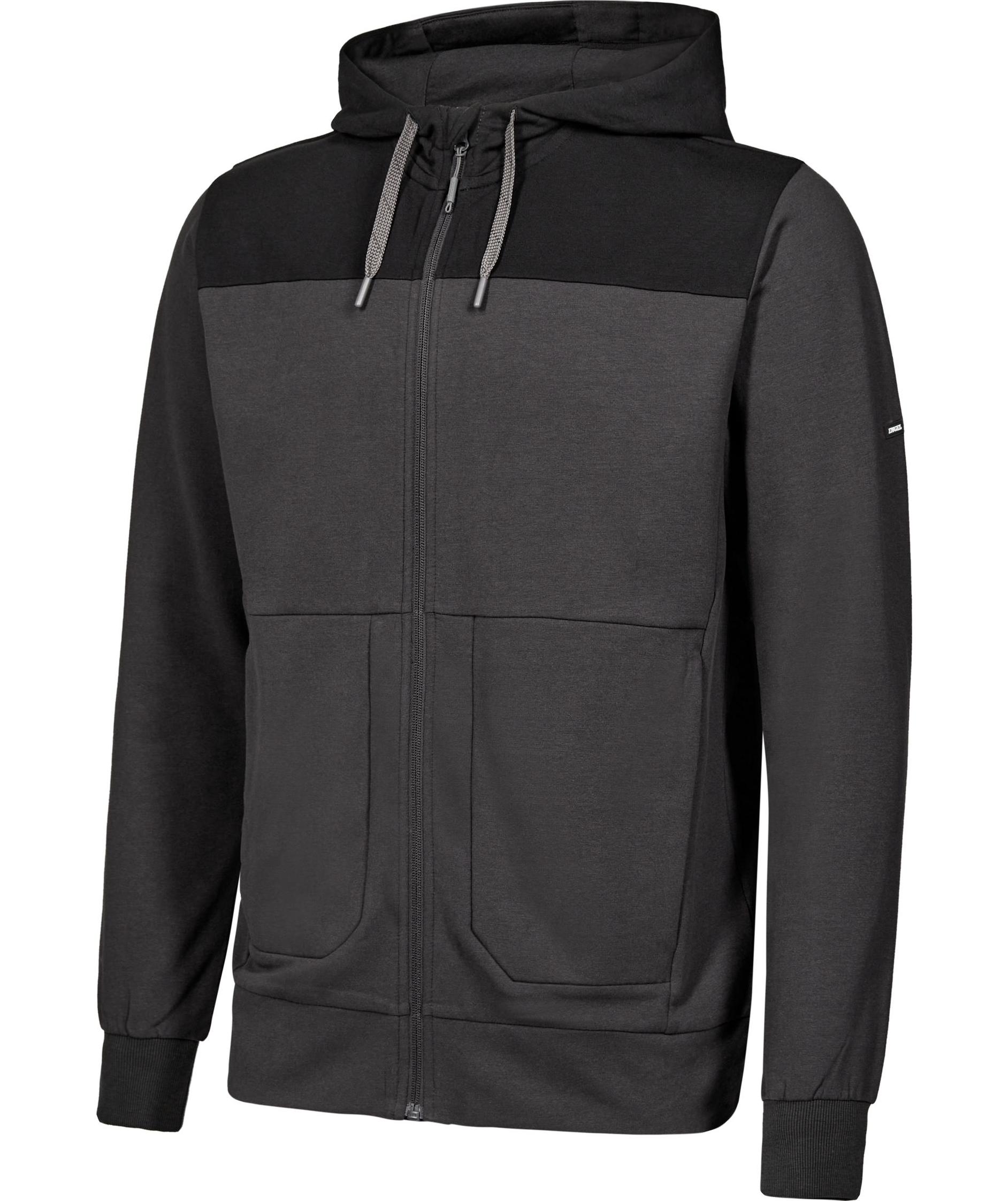 Engel Entire hoodie med dragkedja, Anthracite Grey/Black, large image number 5