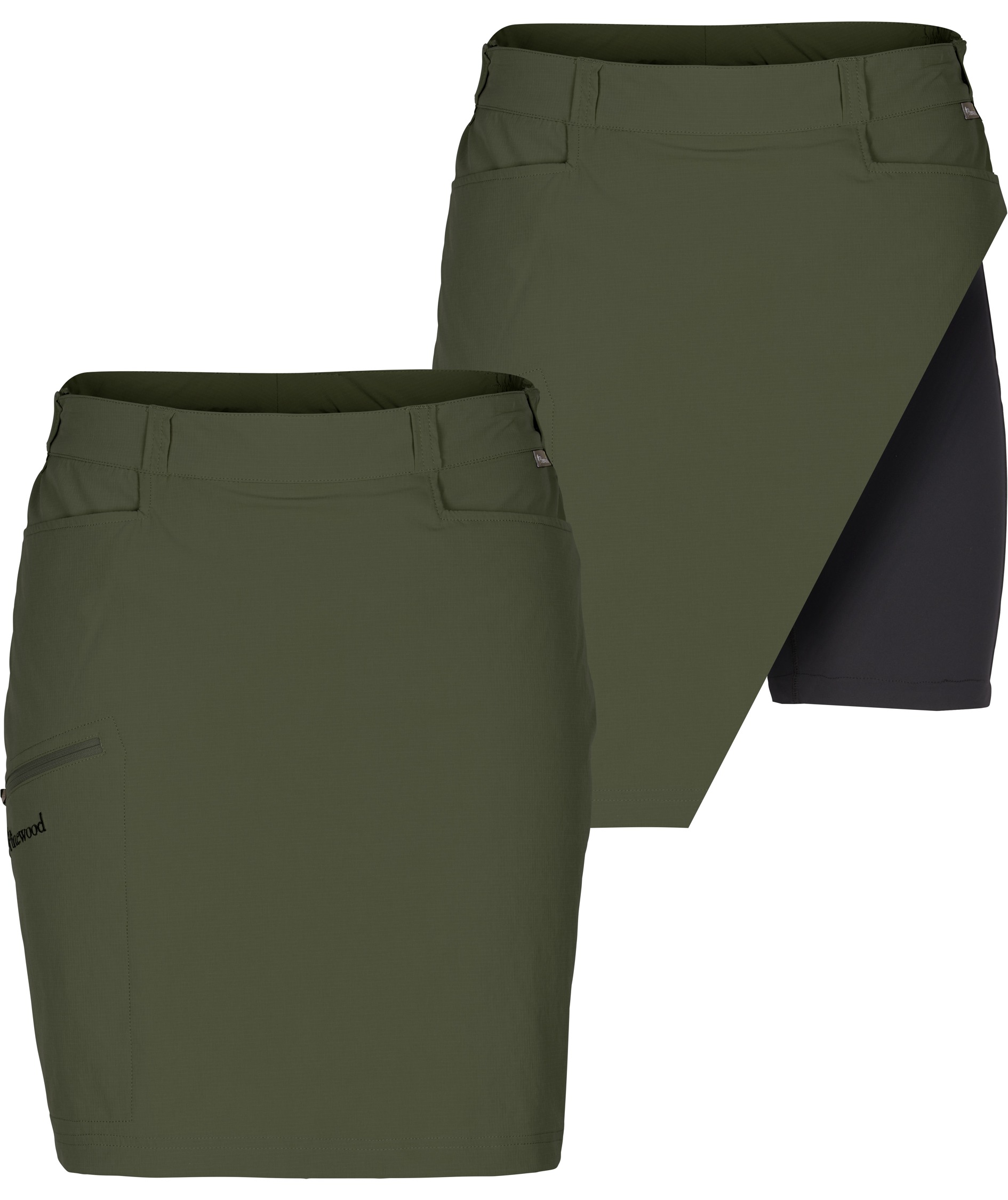 Pinewood Finnveden Hiking nederdel, Moss green, large image number 0