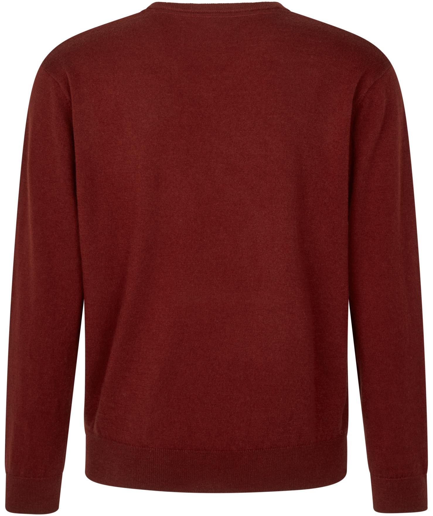 Seeland Pine Strickpullover mit Merinowolle, Merlot