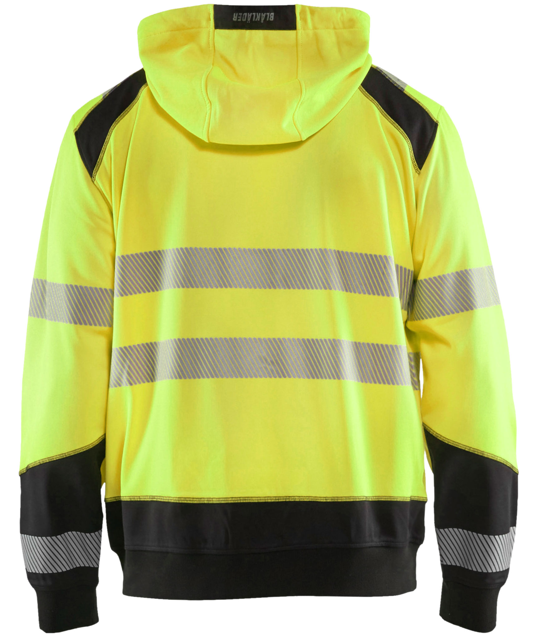 Bl&aring;kl&auml;der hoodie with zipper, Hi-vis Yellow/Black