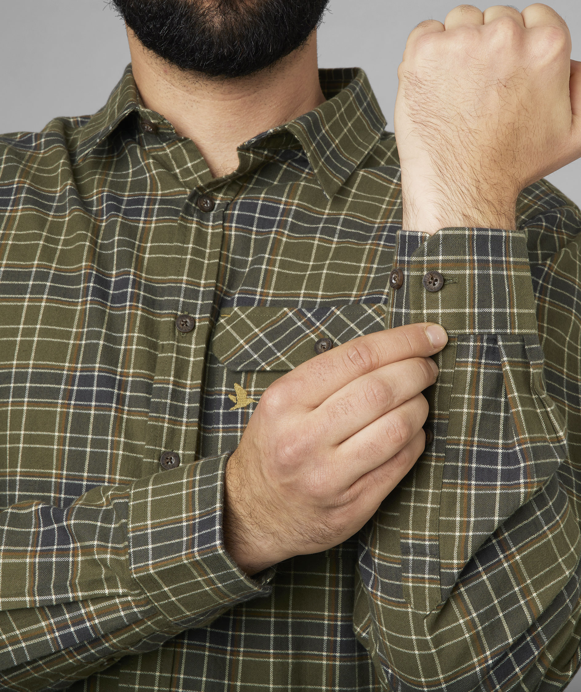 Seeland Highseat skovmandsskjorte, Burnt Olive, large image number 4