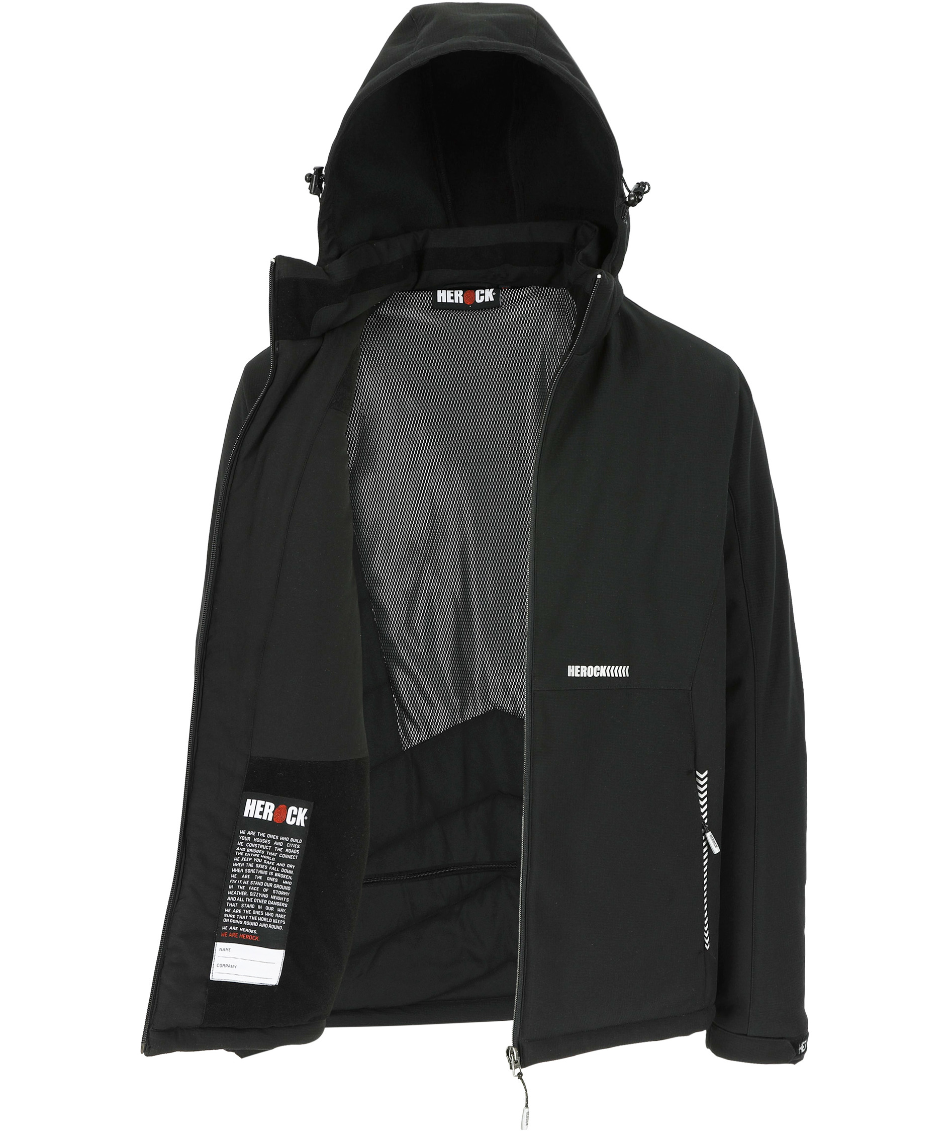 HEROCK Taris lined softshell jacket, Black, large image number 5