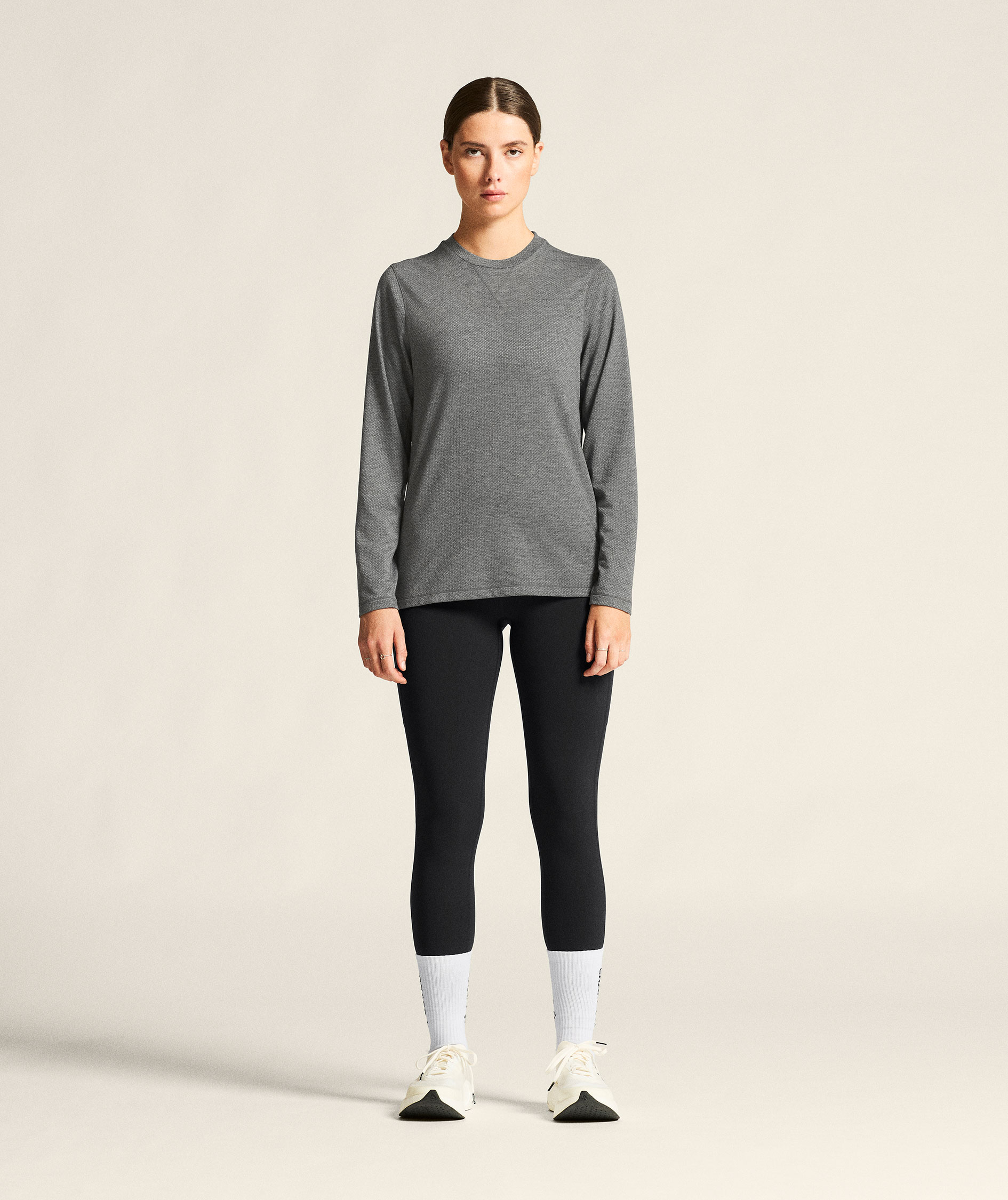 Craft Thermal Mesh women's baselayer sweater, Dark Grey Melange, large image number 6