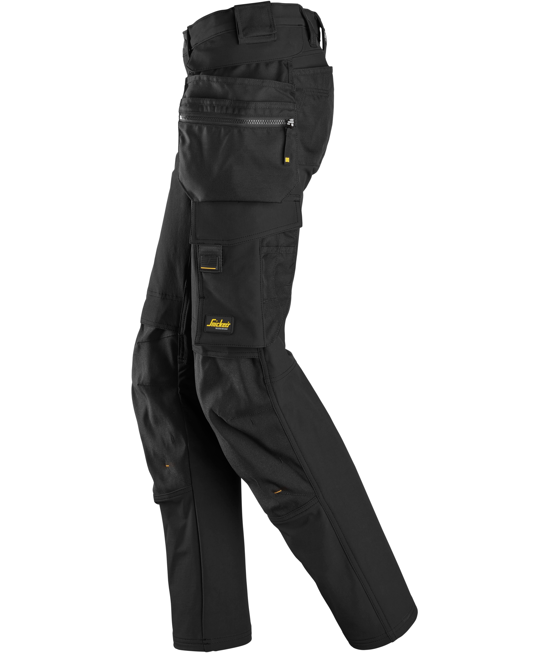 Snickers AllroundWork women's craftsman trousers 6771 full stretch, Black/Black, large image number 3