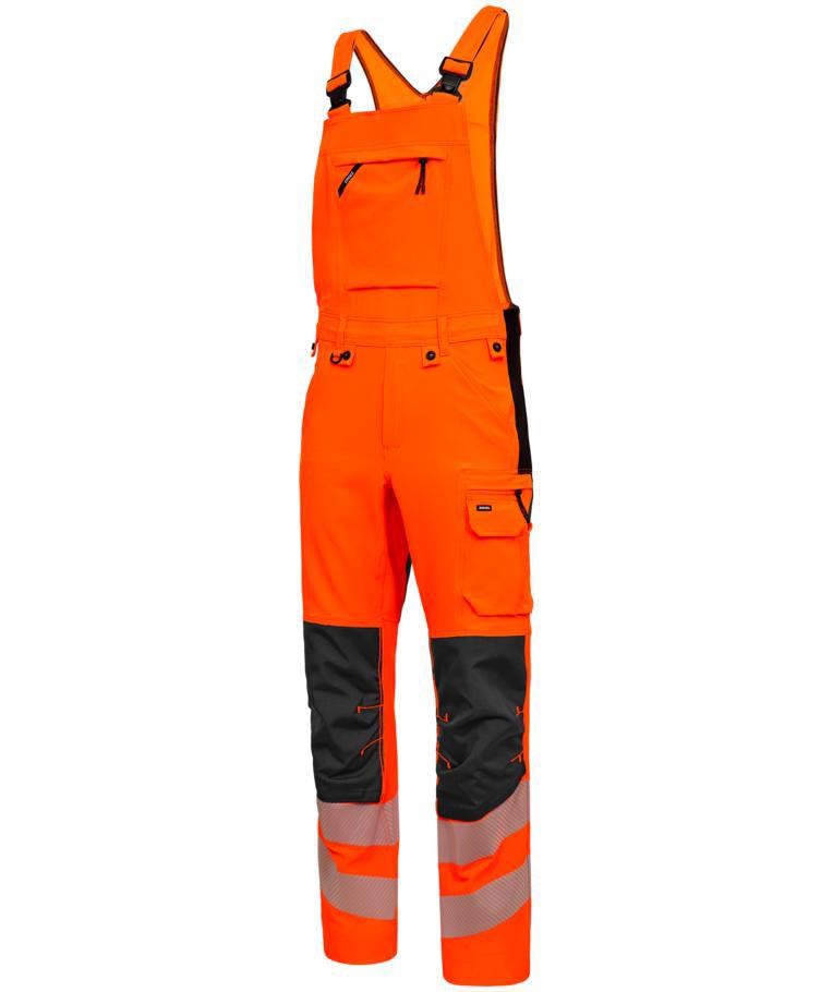 Engel Safety bib and brace full stretch, Hi-Vis Orange/Anthracite, large image number 2