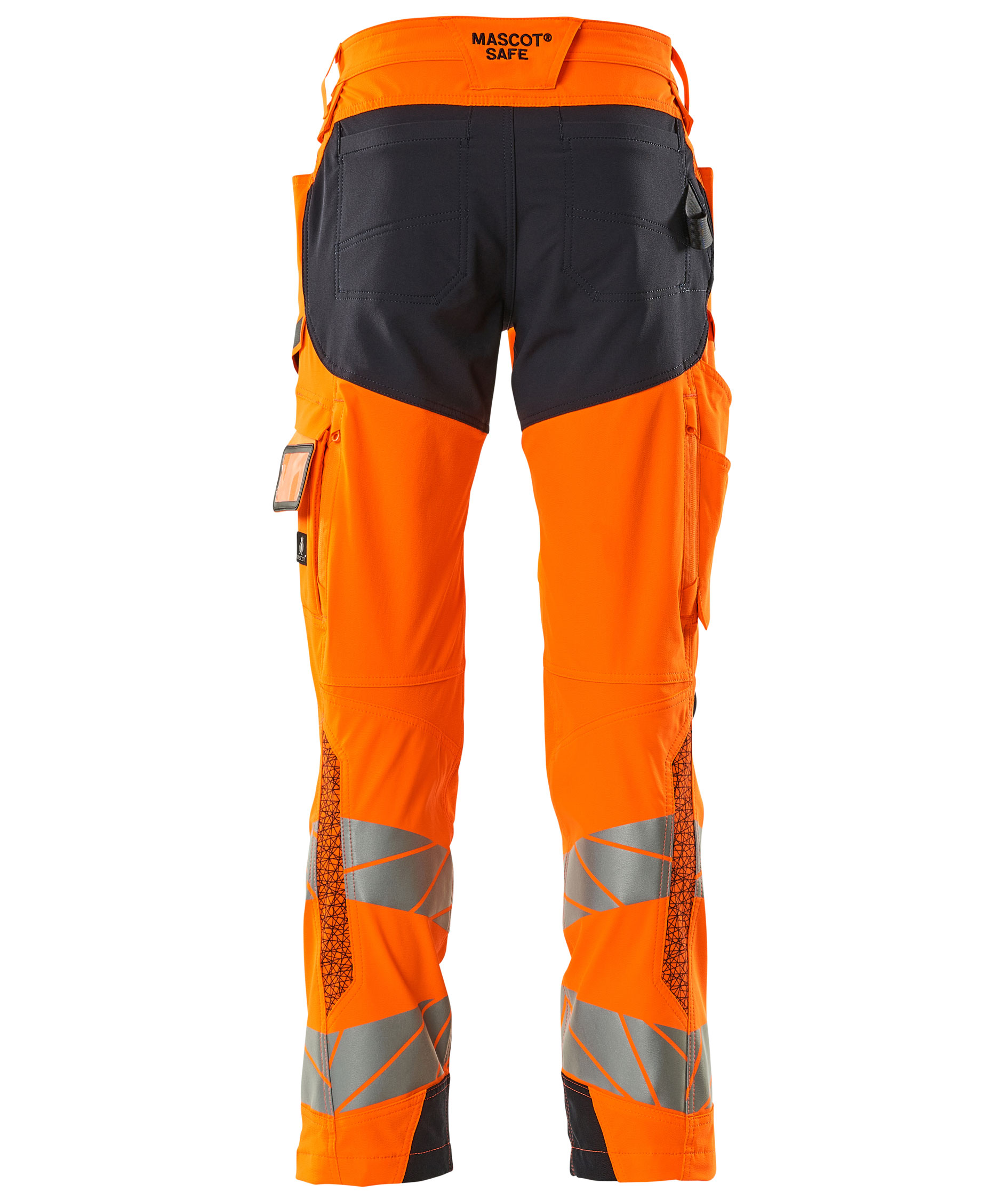 Mascot Accelerate Safe Arbeitshose full stretch, Hi-Vis Orange/Dunkel Marine, large image number 1