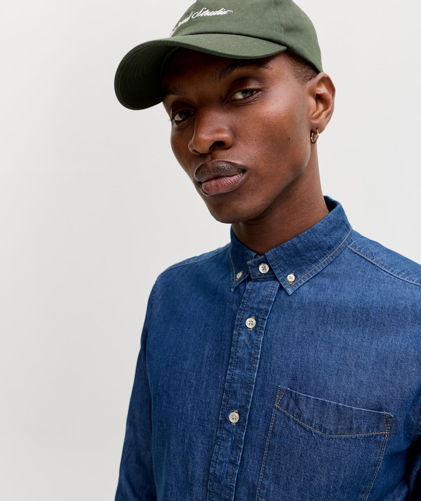 Jack & Jones JJEBROOK JJOXFORD AKM 990 skjorte, Medium Blue Denim, large image number 3