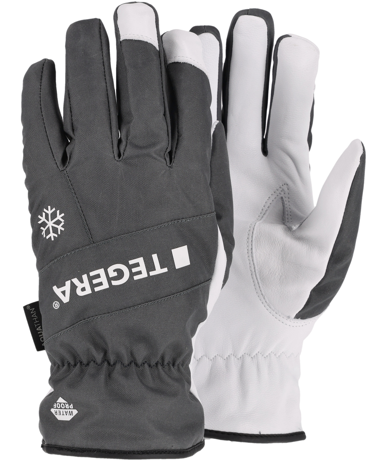 Tegera 287 vinter arbetshandskar, Gr&aring;/Vit