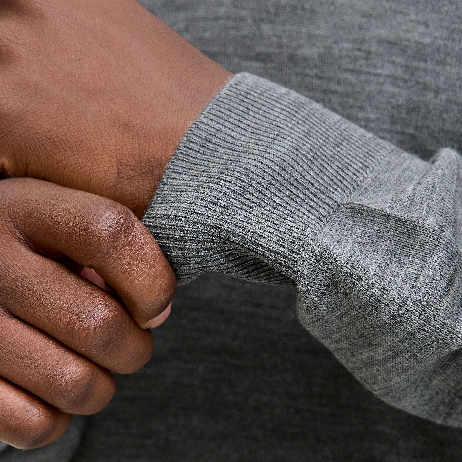 Jack & Jones Premium JPRBLAMERINO polo striktr&oslash;je med merinould, Medium Grey Melange, large image number 6