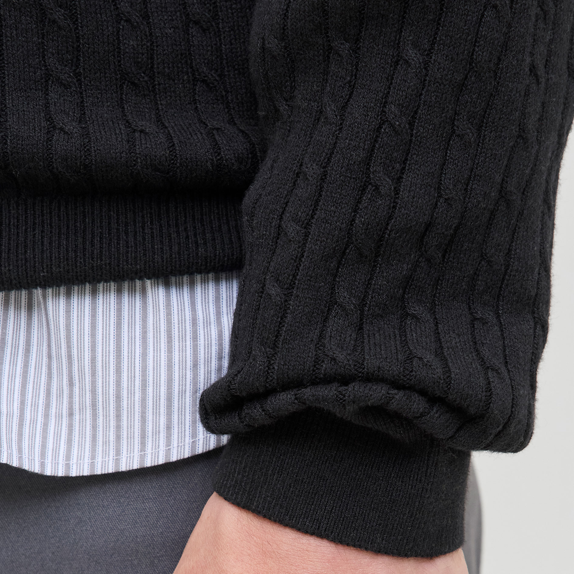 Jack & Jones JJEEMIL stickad tr&ouml;ja, Black, large image number 3