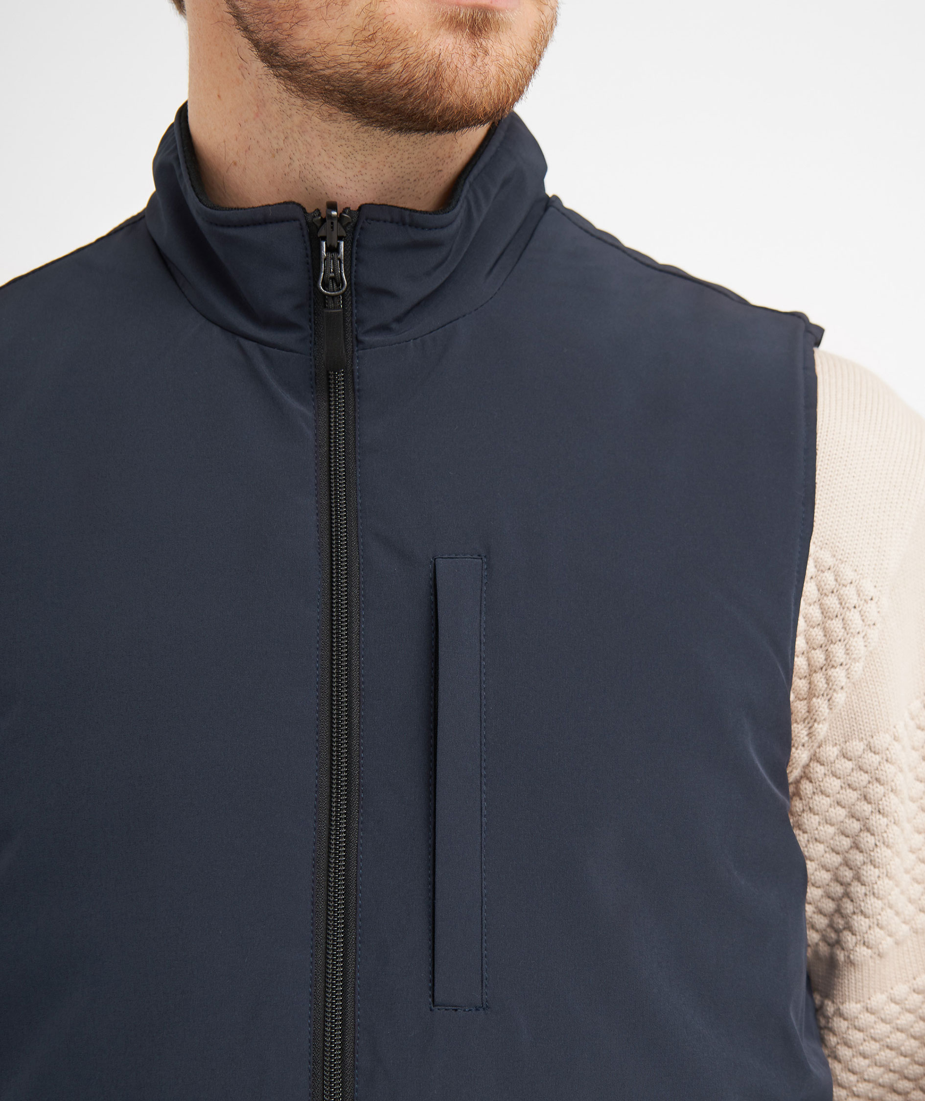 Clipper Paisley reversible quilted vest, Navy Night Sky, large image number 6