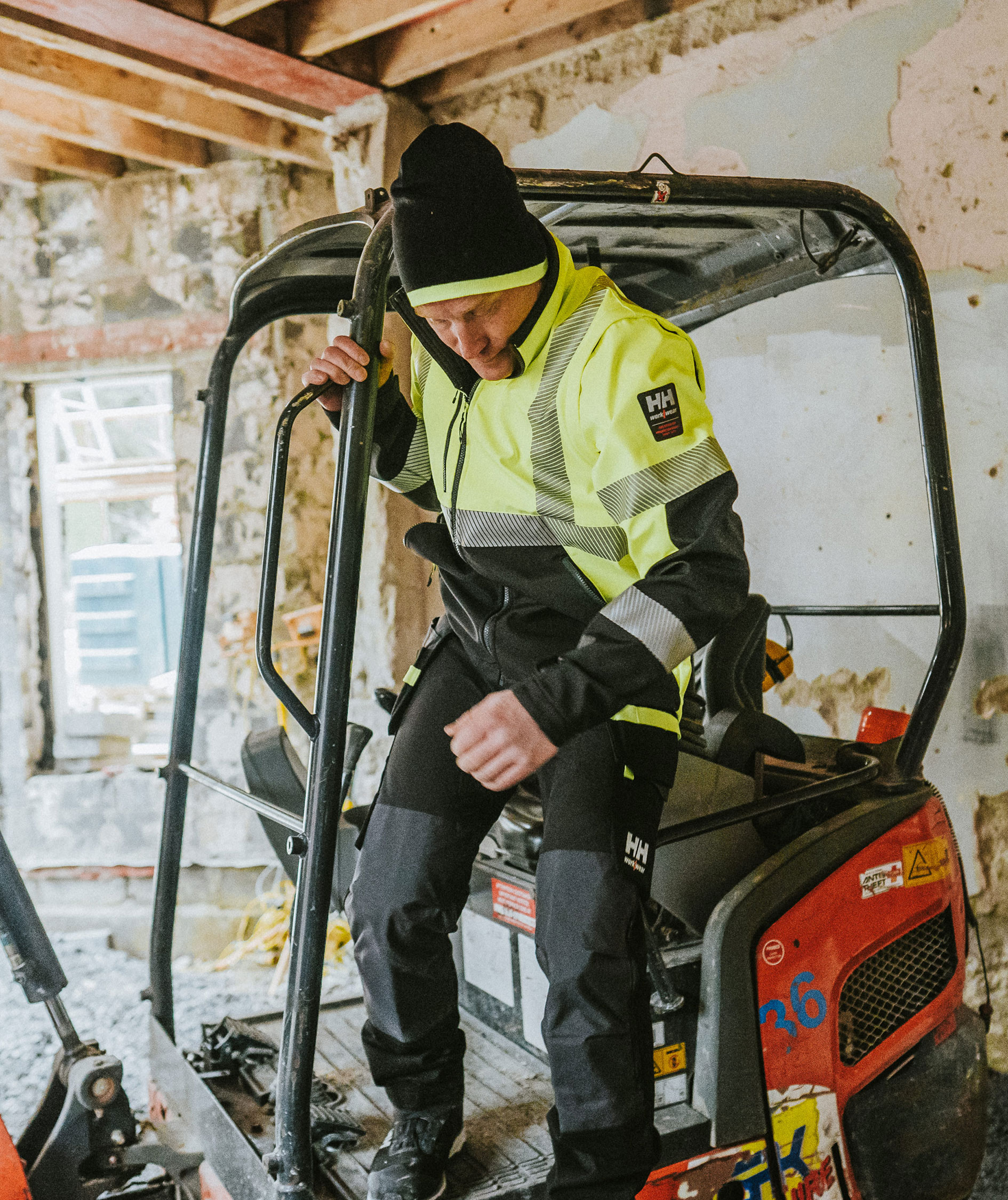 Helly Hansen Wendbar Manchester M&uuml;tze, Schwarz/Gelb, Schwarz/Gelb, large image number 2