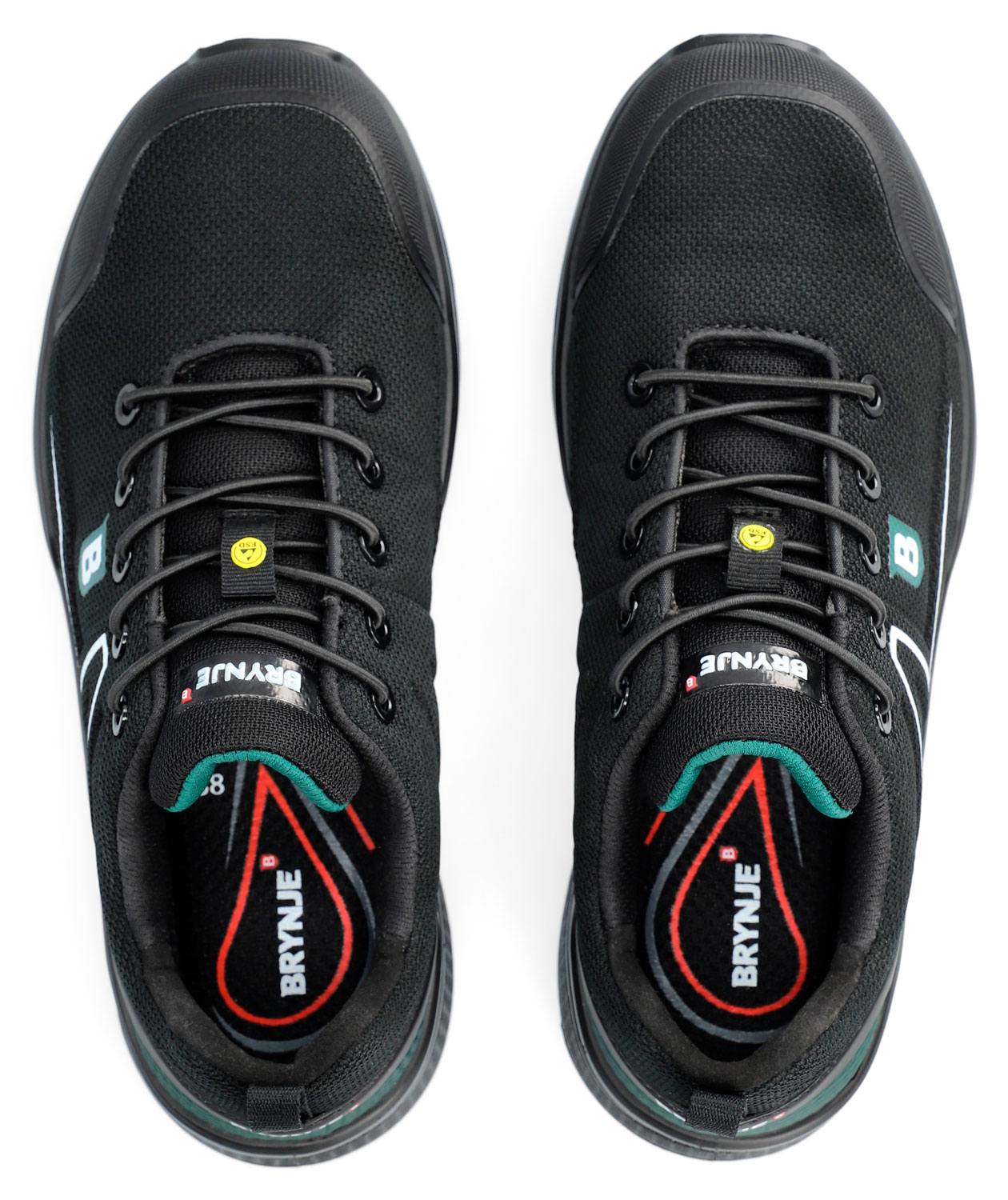 Brynje Green Sprinter skyddsskor S1P, Svart, large image number 3