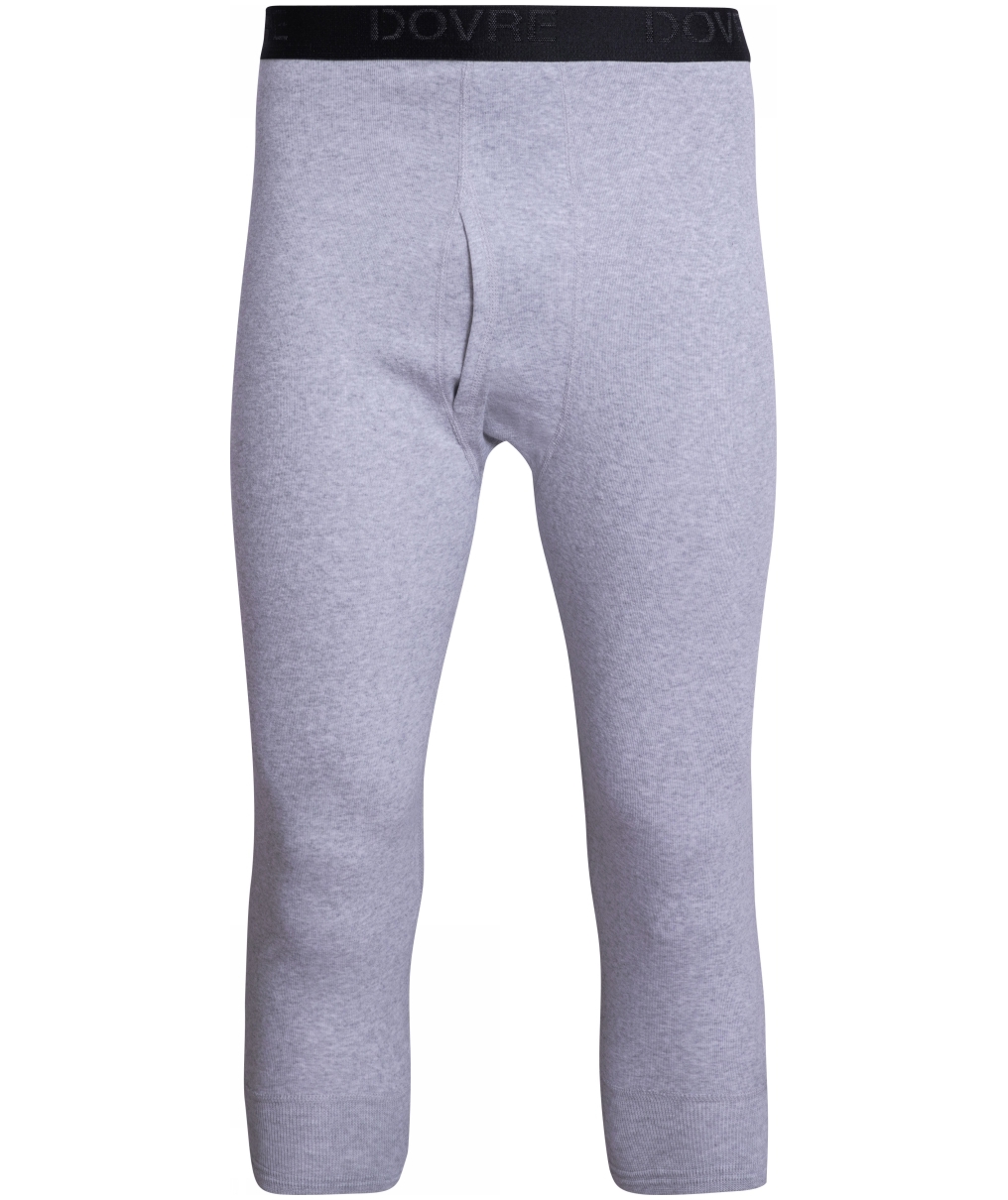 Dovre 3/4 l&aring;ngkalsonger, Gr&aring; Melange