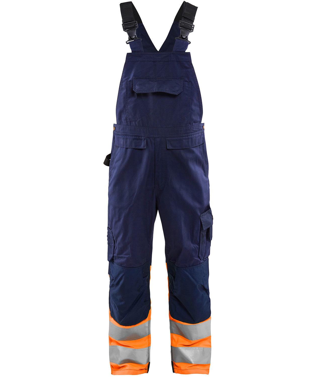 Bl&aring;kl&auml;der arbetsh&auml;ngselbyxa, Marinbl&aring;/Varselorange, Marinbl&aring;/Varselorange, swatch