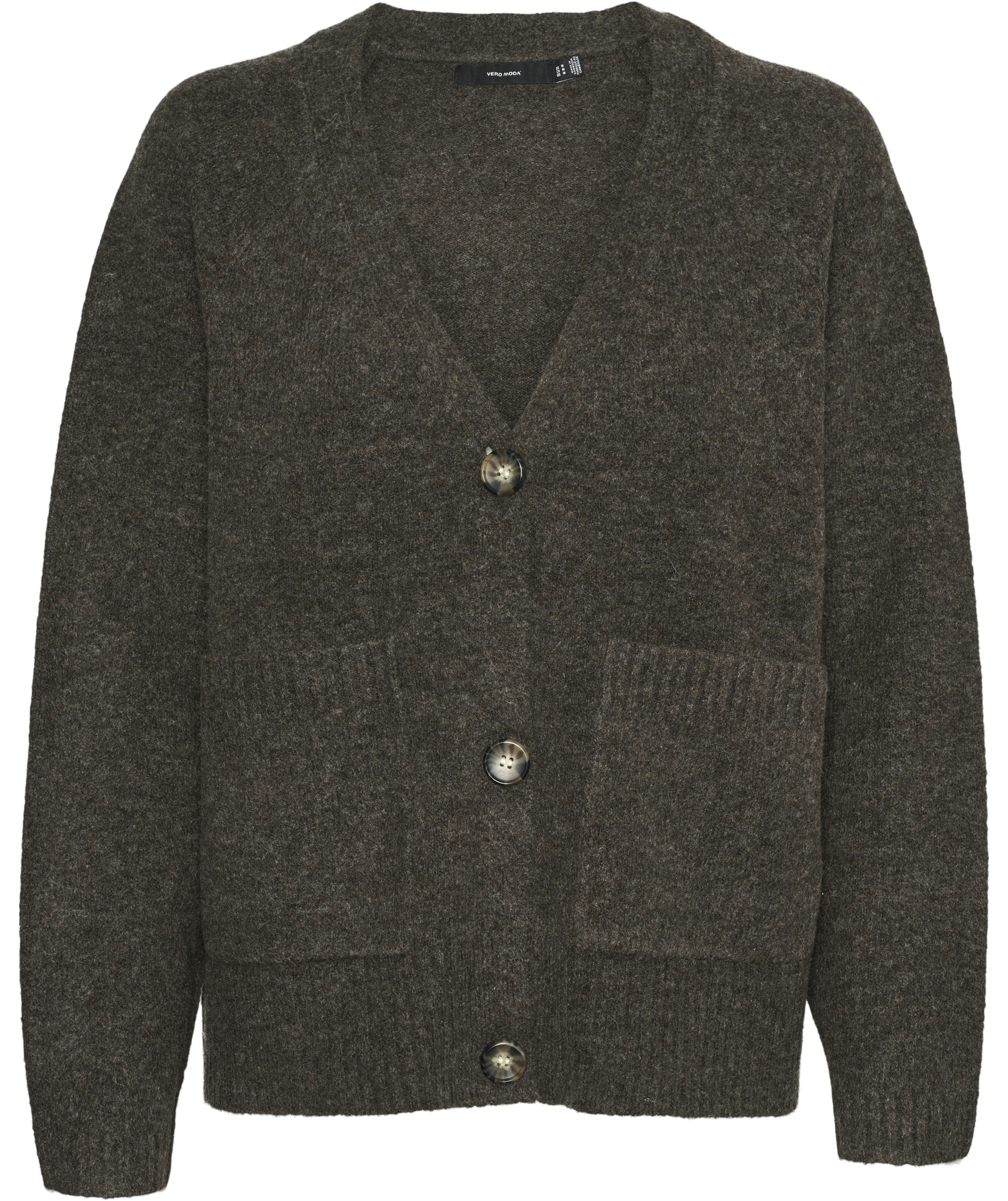 Vero Moda VMBOOM stickad cardigan dam, Chocolate Torte